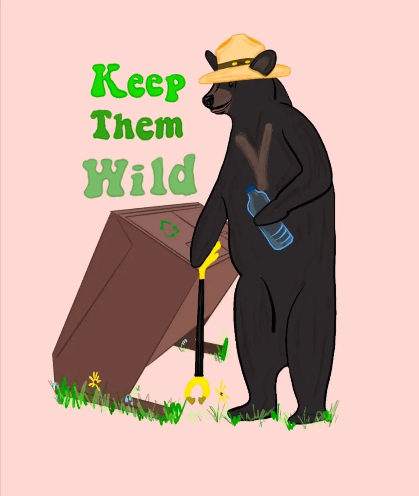 🐻Keep wildlife wild! 🏕️
When visiting parks or out in nature think of them, and remember that one choice you make can change their life forever. 
Bears and other wildlife can become habituated and start associating humans with food. This never ends