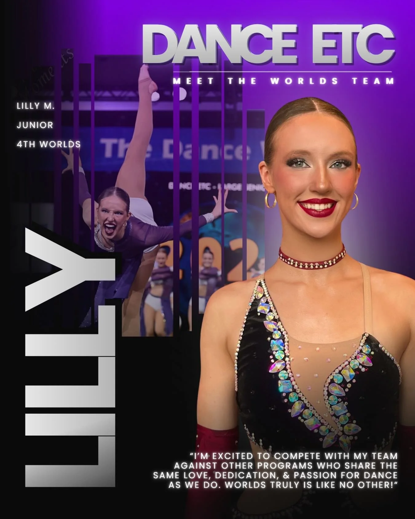 Meet the Team: DE Worlds Edition 💜🌎

#danceetc #deproud #morethanjustdance #thedanceworlds2026 @usasf_dance @lilly.m0625