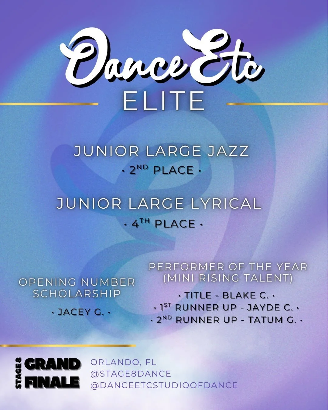 @stage8dance The Grand Finale