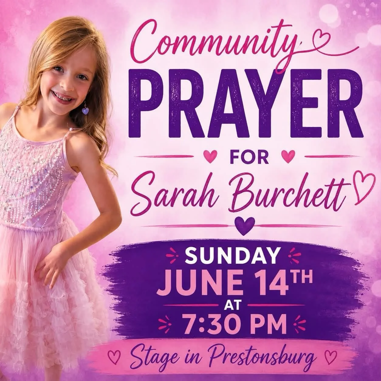 Our DE family prays  for complete healing of this precious  little girl. Join the community in prayer for her and her family.