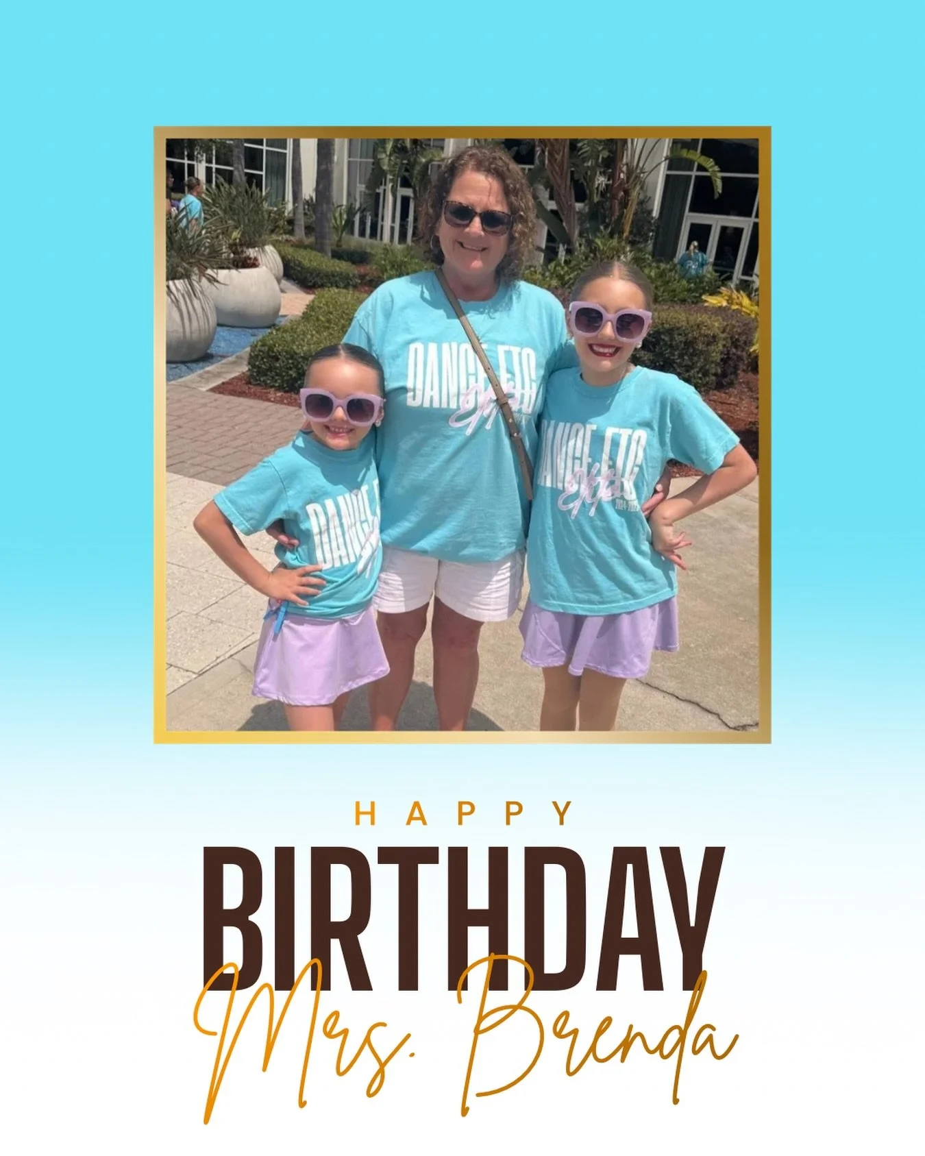 Happy birthday, Mrs. Brenda! Thank you for all you do for us. We love you!