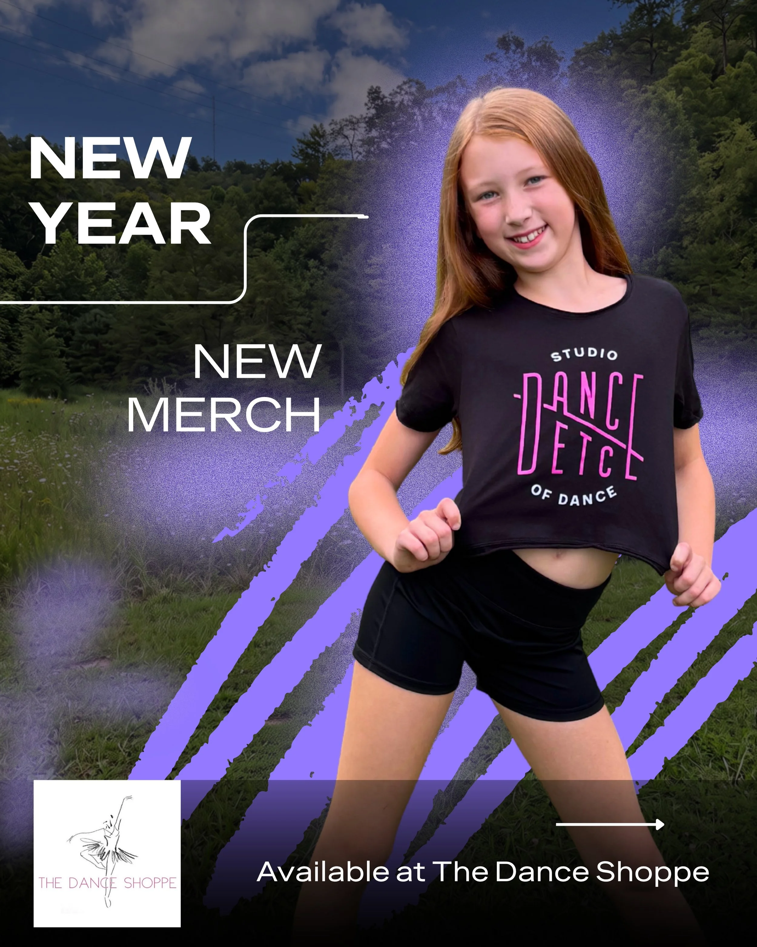 New Season. New Merch! 💖
&bull; Show your DE pride in our new studio attire, available at The Dance Shoppe 
&bull; You asked for it, we got it! Body adhesive for your costume needs 
&bull; New &amp; improved nude knee pads (now available in S/M &amp