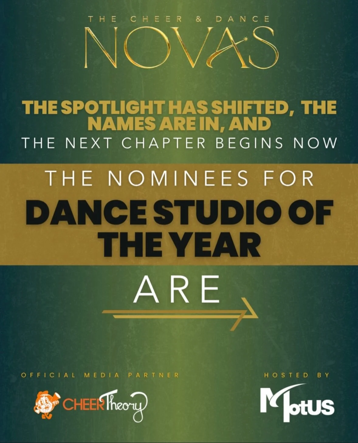 We are honored that Dance Etc. has been nominated for NOVAS Dance Studio of the Year. To be selected among some of the top programs in the country is already a huge achievement. If you would like to vote, visit https://www.joinmotus.com/novashome. Vo