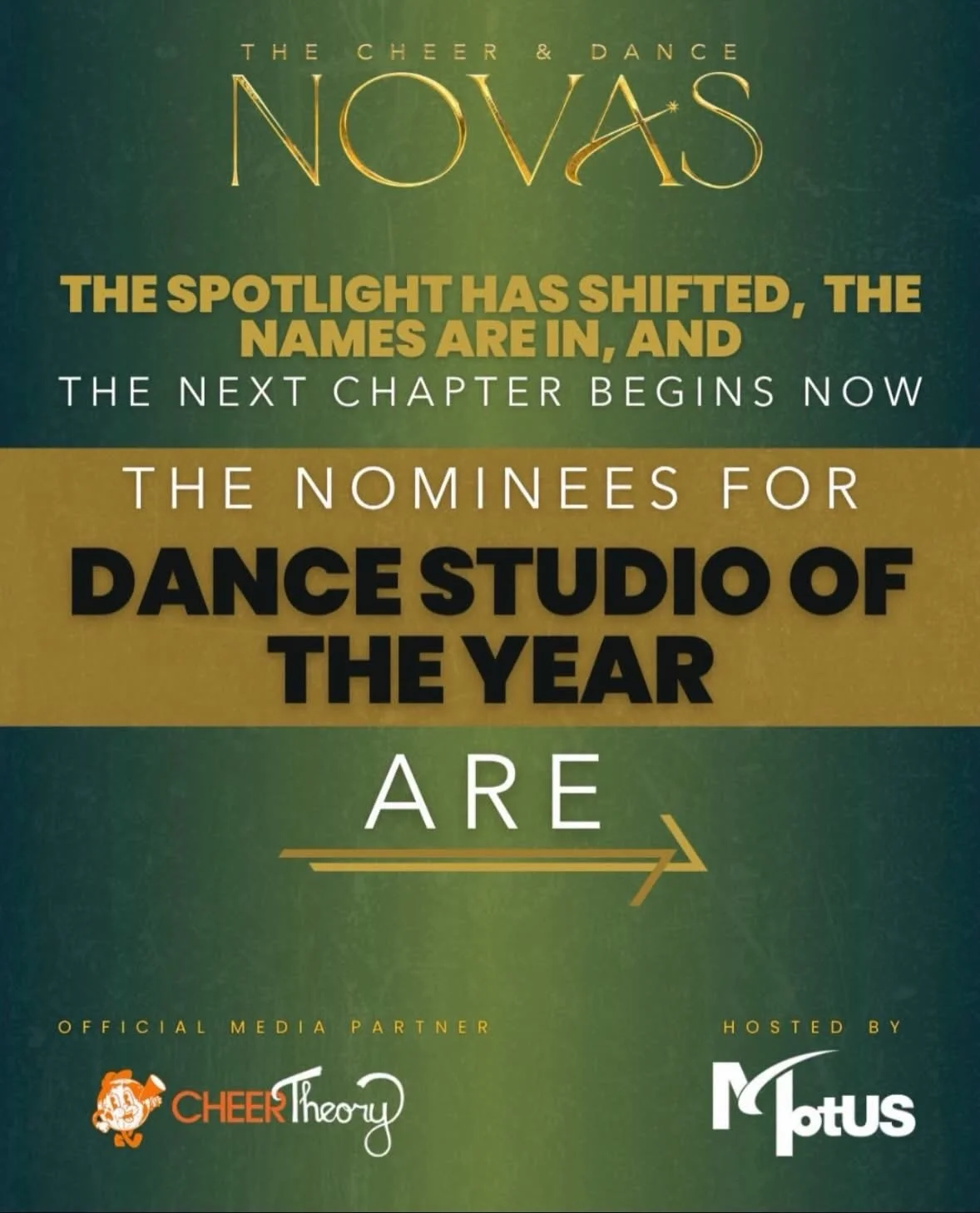 Voting ends August 24th! Be sure to visit https://www.joinmotus.com/vote to cast your vote. 

We are honored that Dance Etc. has been nominated for NOVAS Dance Studio of the Year. To be selected among some of the top programs in the country is alread