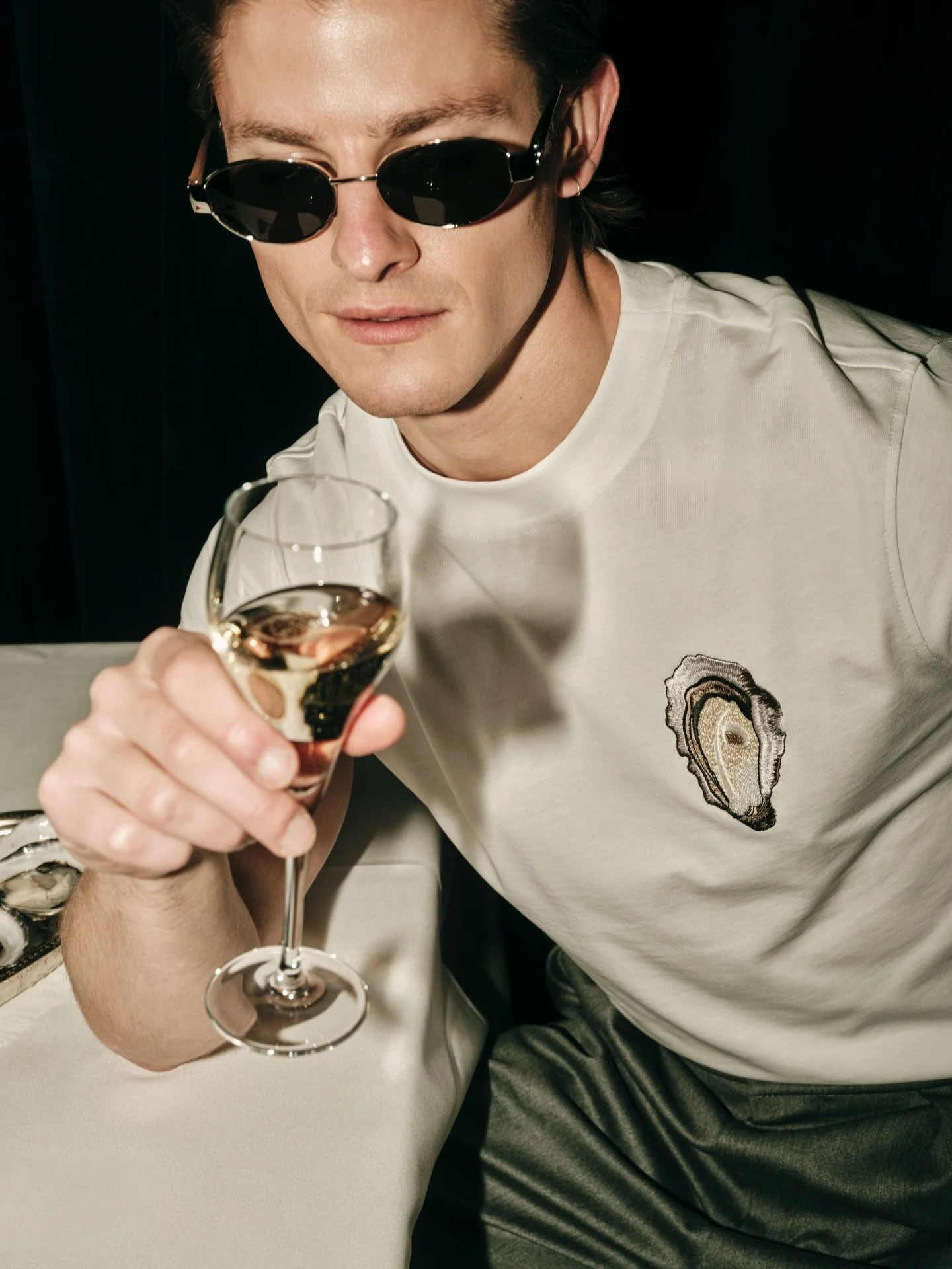 After midnight. Oysters, champagne, and another year begins.