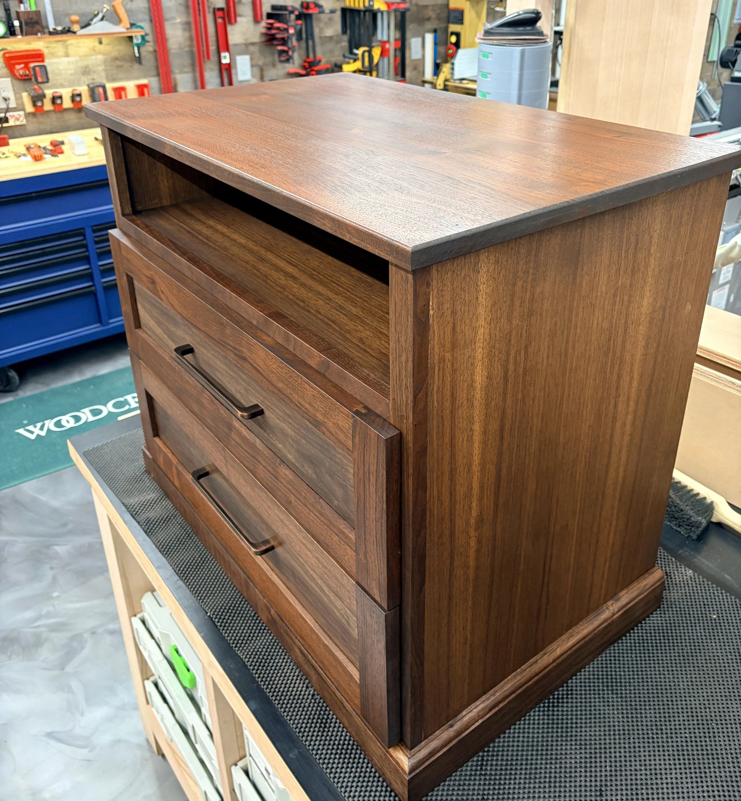 Twin Walnut Bedside Tables