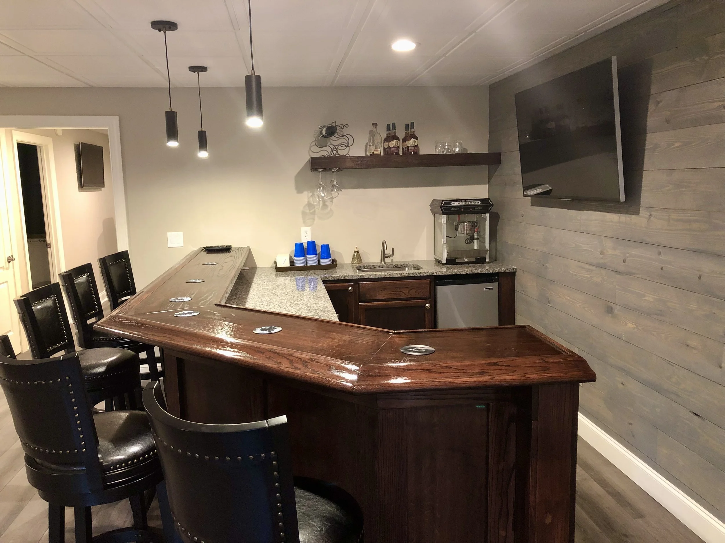 Custom Oak Bar