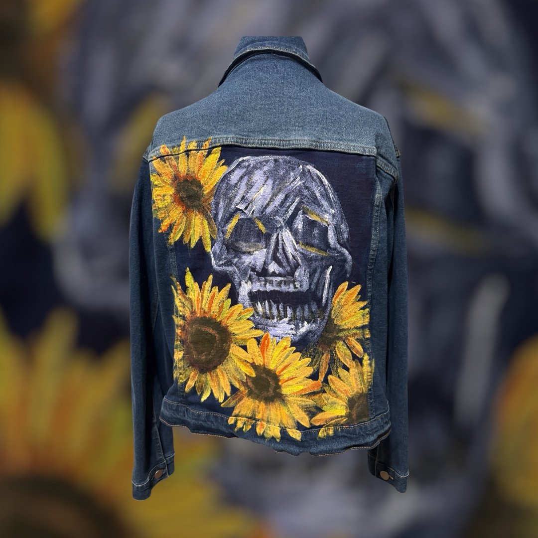 Hand painted denim jacket