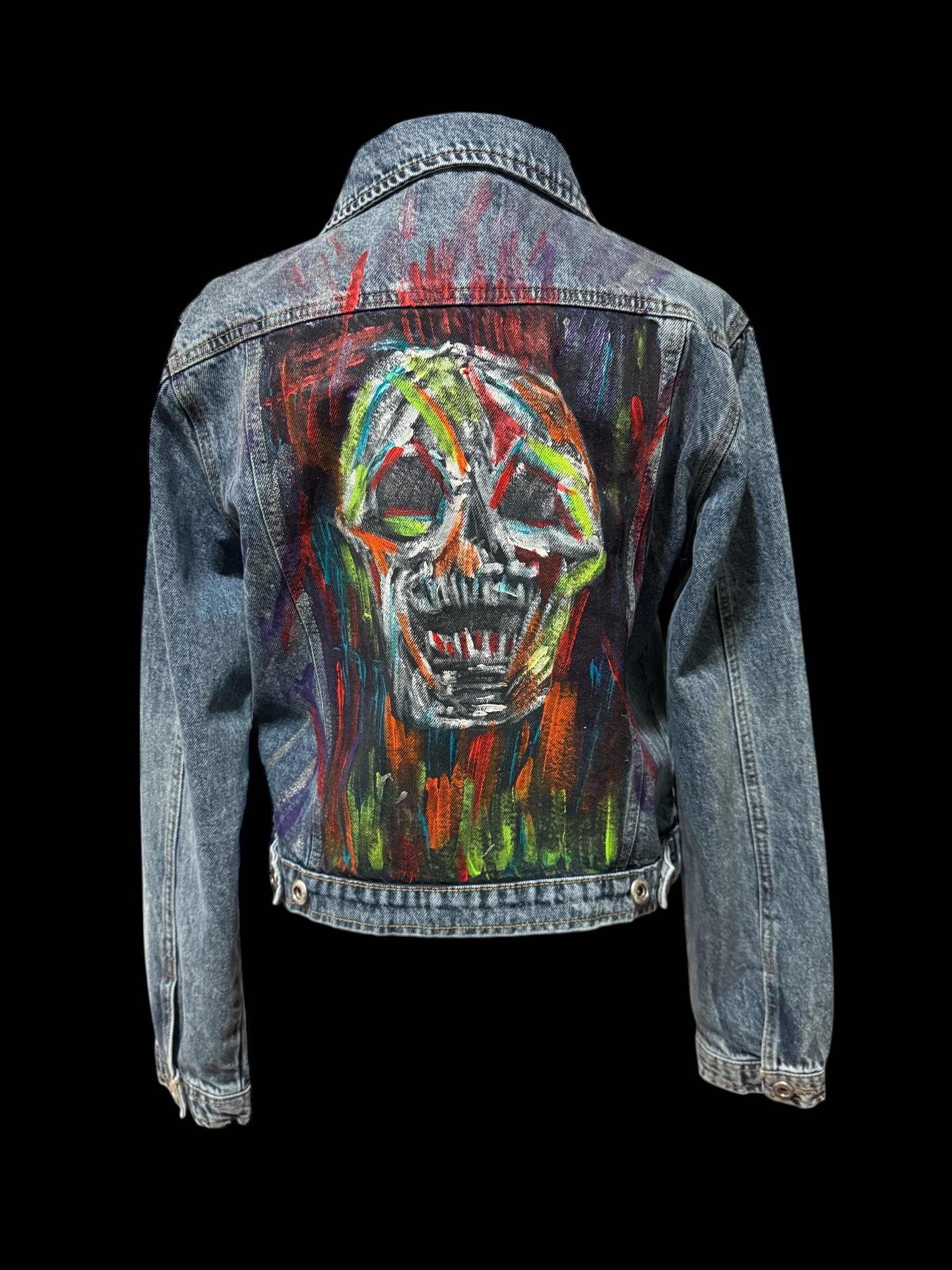 Hand painted denim jacket