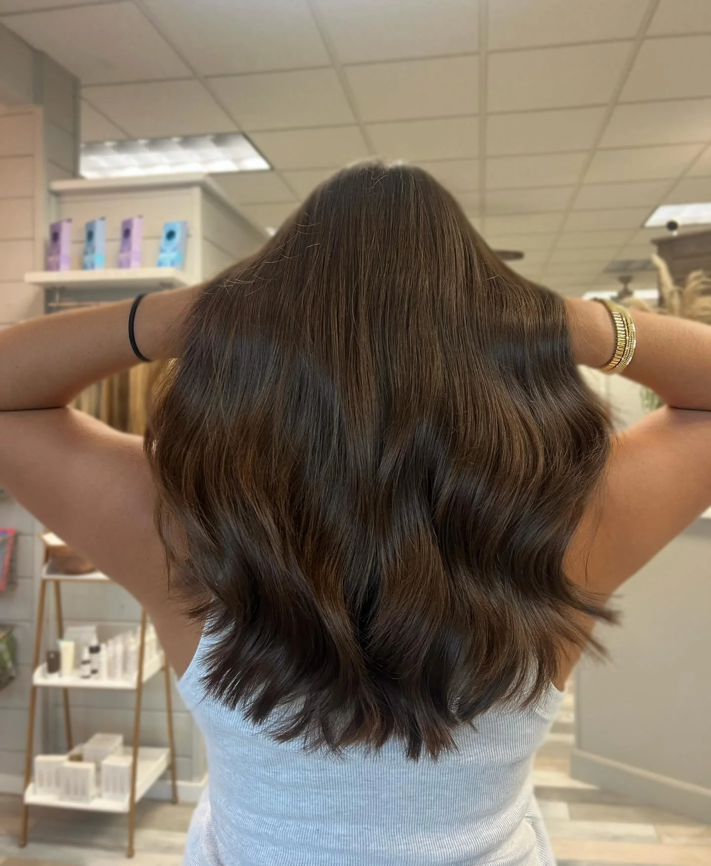 Sometimes you just gotta let that hair go&hellip;
.
thanks @ava.bohms gotta hand it to her. first time guest and she was ready for some inches off! 
#hanzonation #blairsvillehairstylist