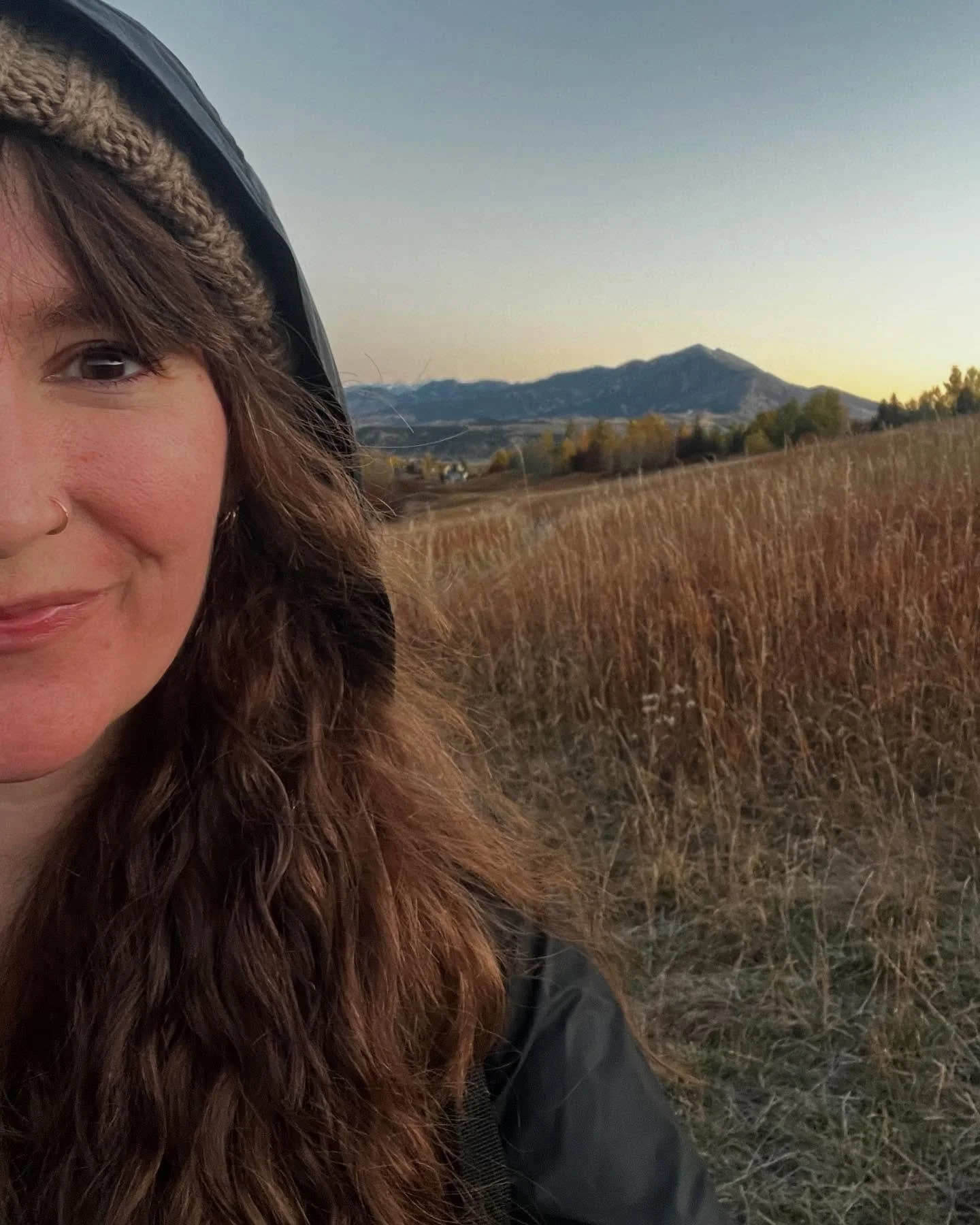 Another fall, another successful door to the mountains hike! I watches a deer on a hill silhouetted, a fox catch breakfast, a rabbit, so many robins and so so so much bear poop! #hiking #tradition #tripletree #Bozeman #Montana #sunrise