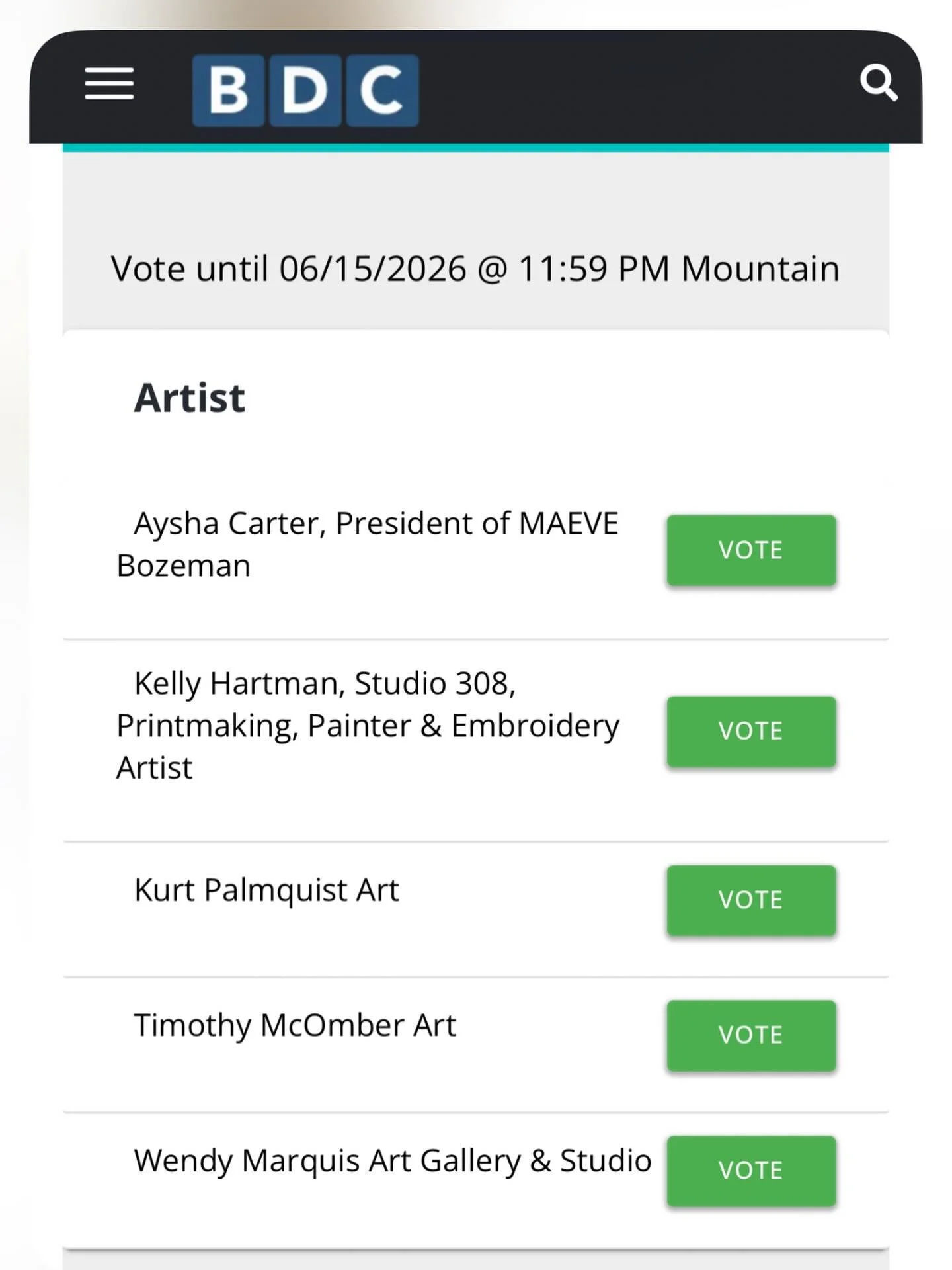 Yours truly made a list! Not sure how this came about but if you feel inclined to vote please do! 
#bozemandailychronicle #gallatinsgreatest #artist #Montana #natureinspired