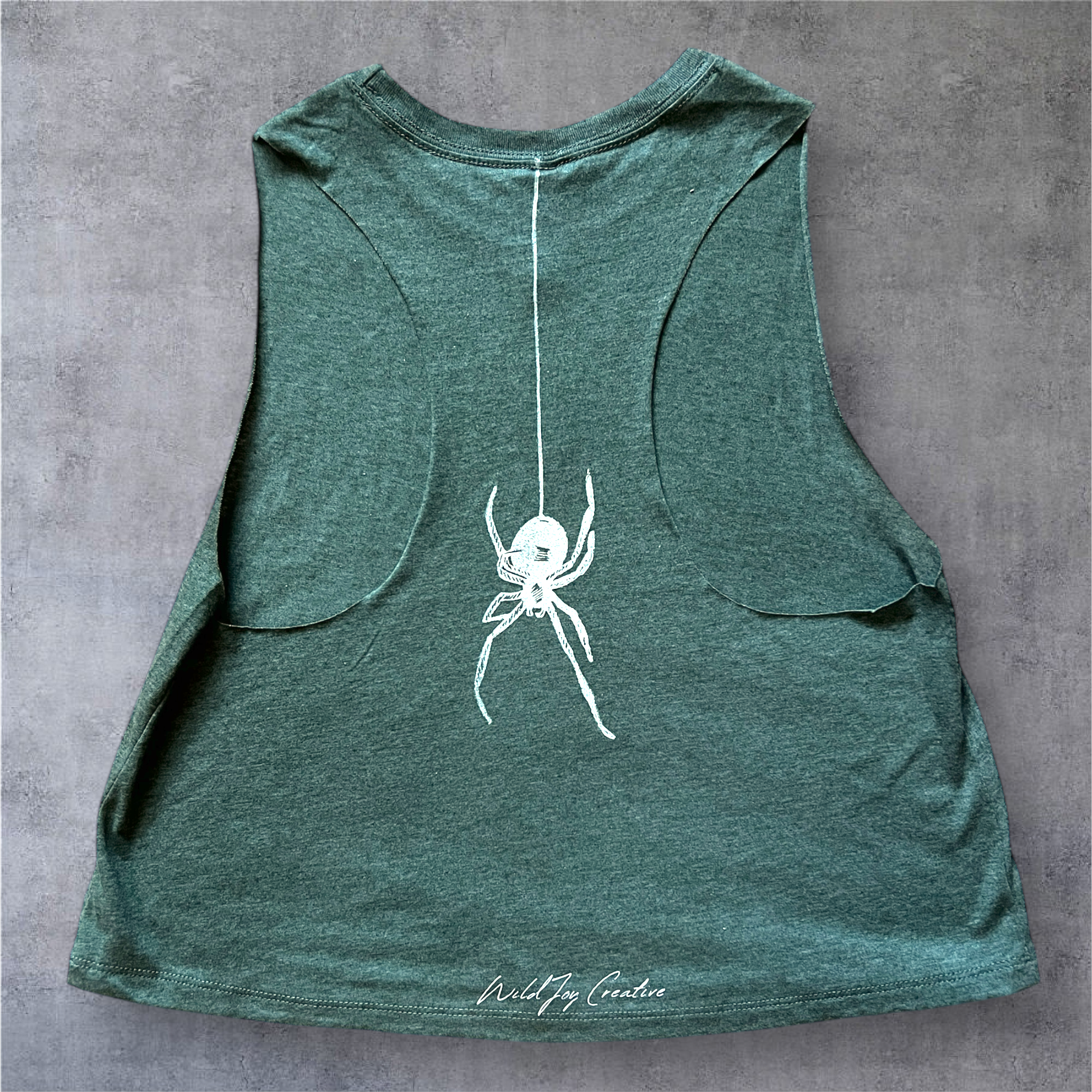 Spider Women's Crop Racerback Tank