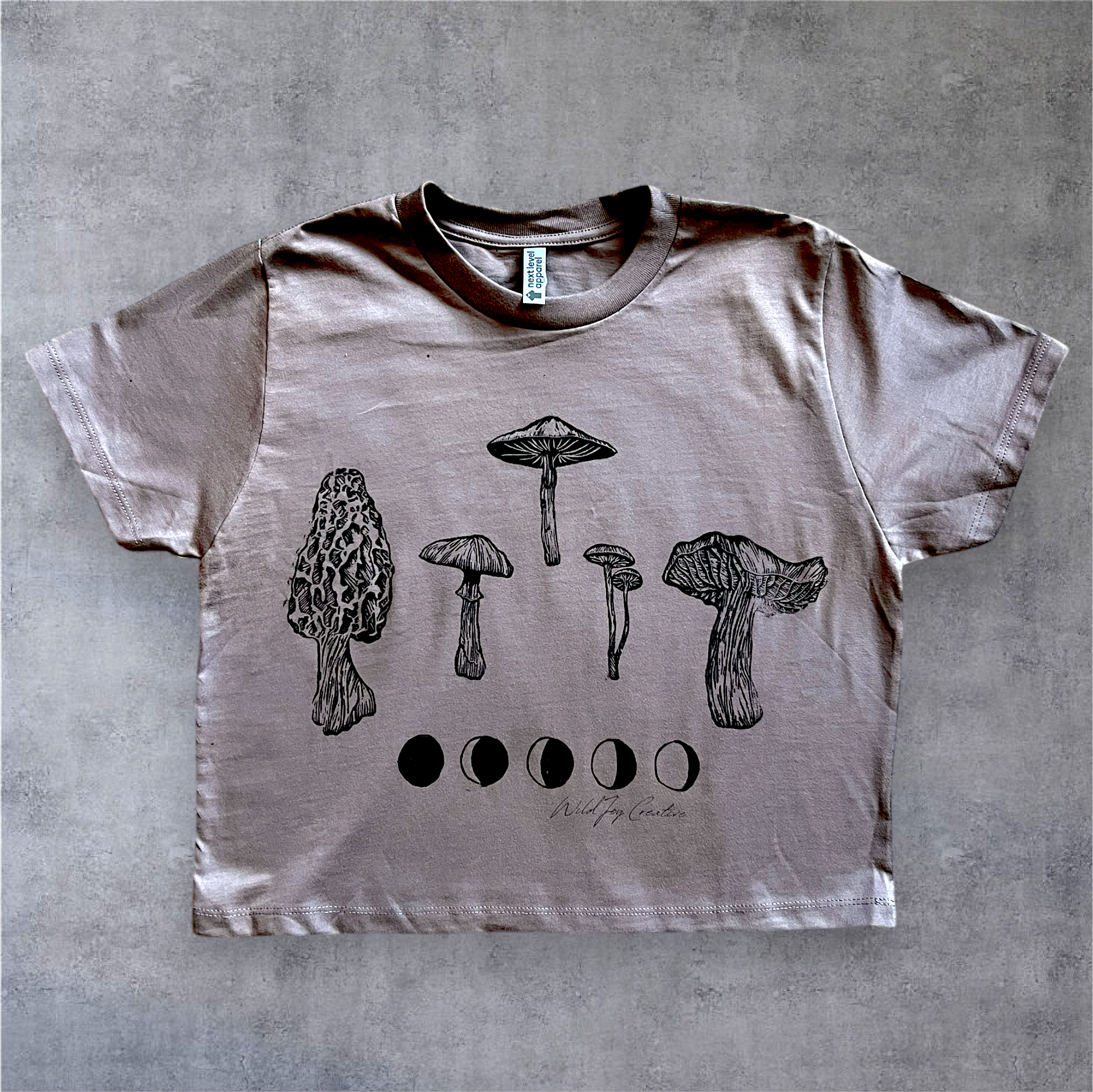 Mushrooms Women's Boxy Crop Tee