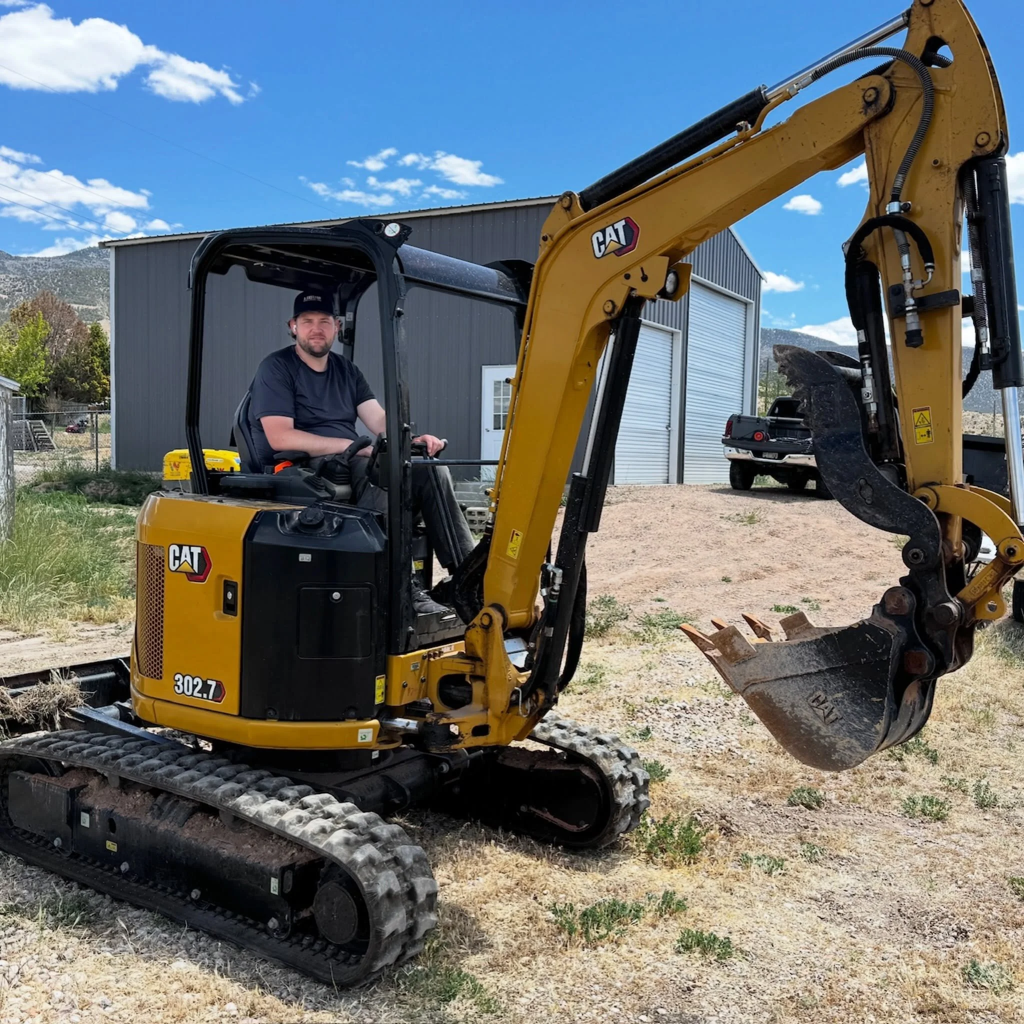 Breaking ground on a custom casita/ADU in Southern Utah 🔶 Thanks to Aaron and Tyler for lending their expertise on this excavation. #bskeltonconstruction #southernutah #casita