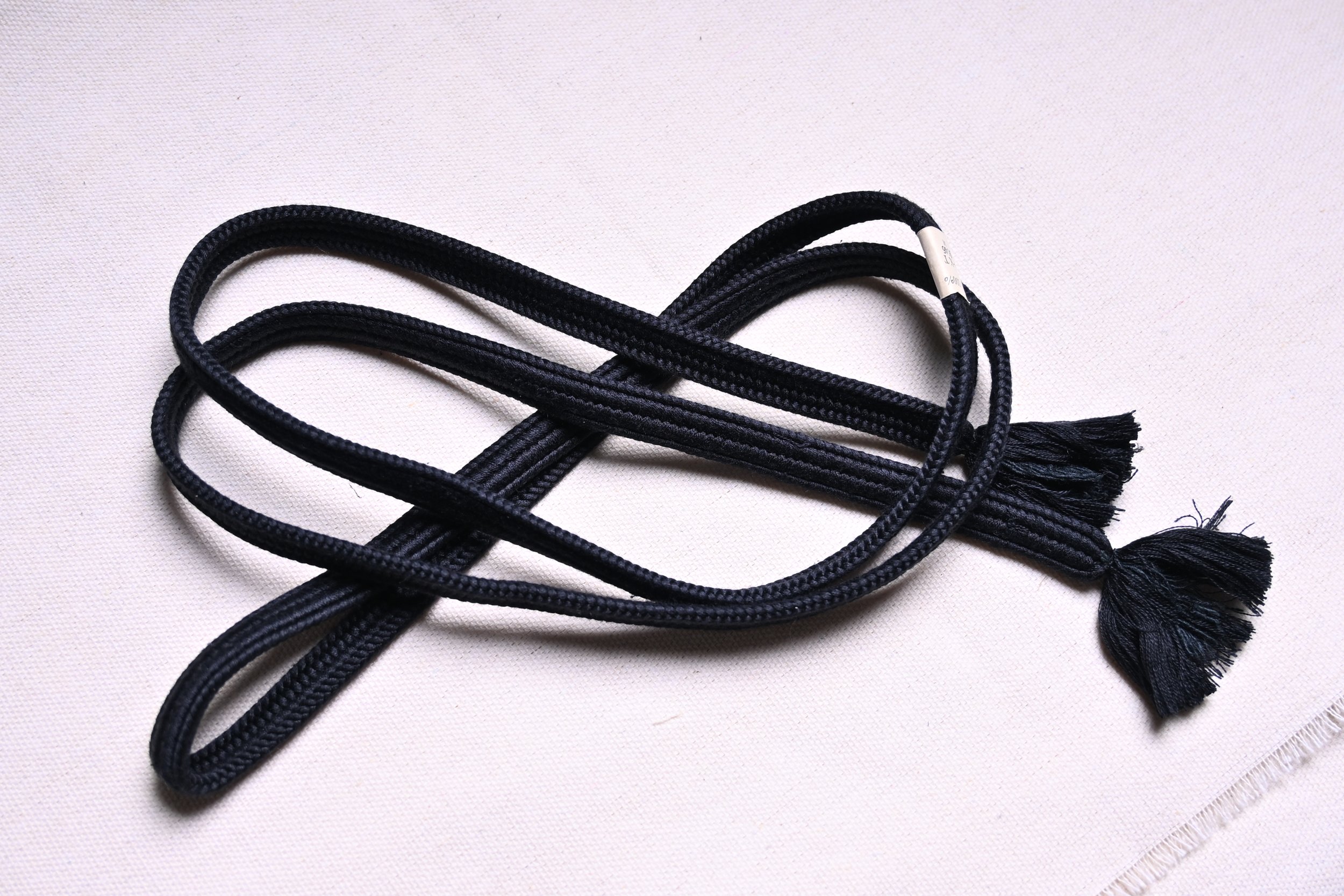 [CUSTOM] Vintage Kumihimo Silk Black 8