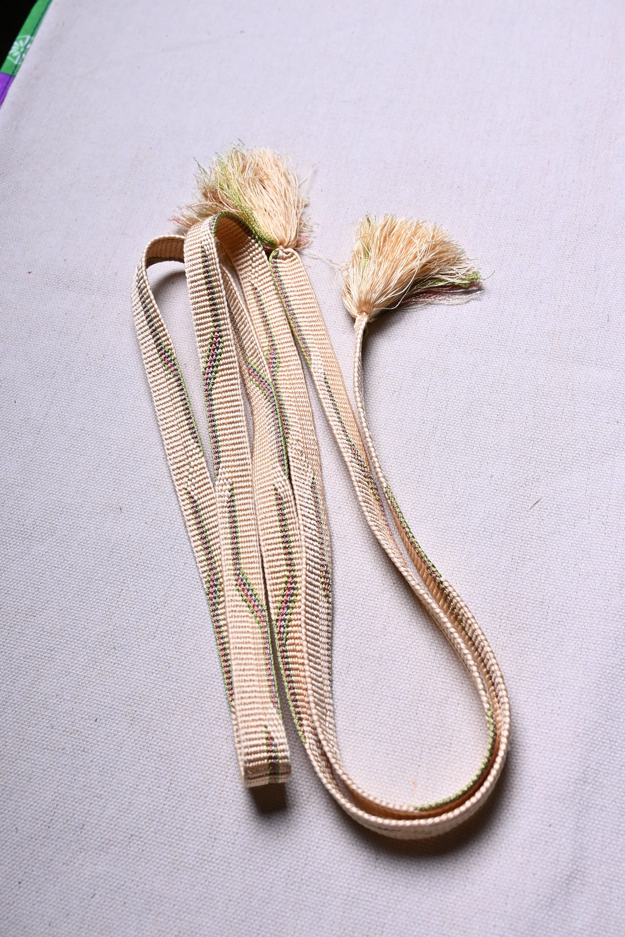 [CUSTOM] Vintage Kumihimo Silk Pale Yellow Green