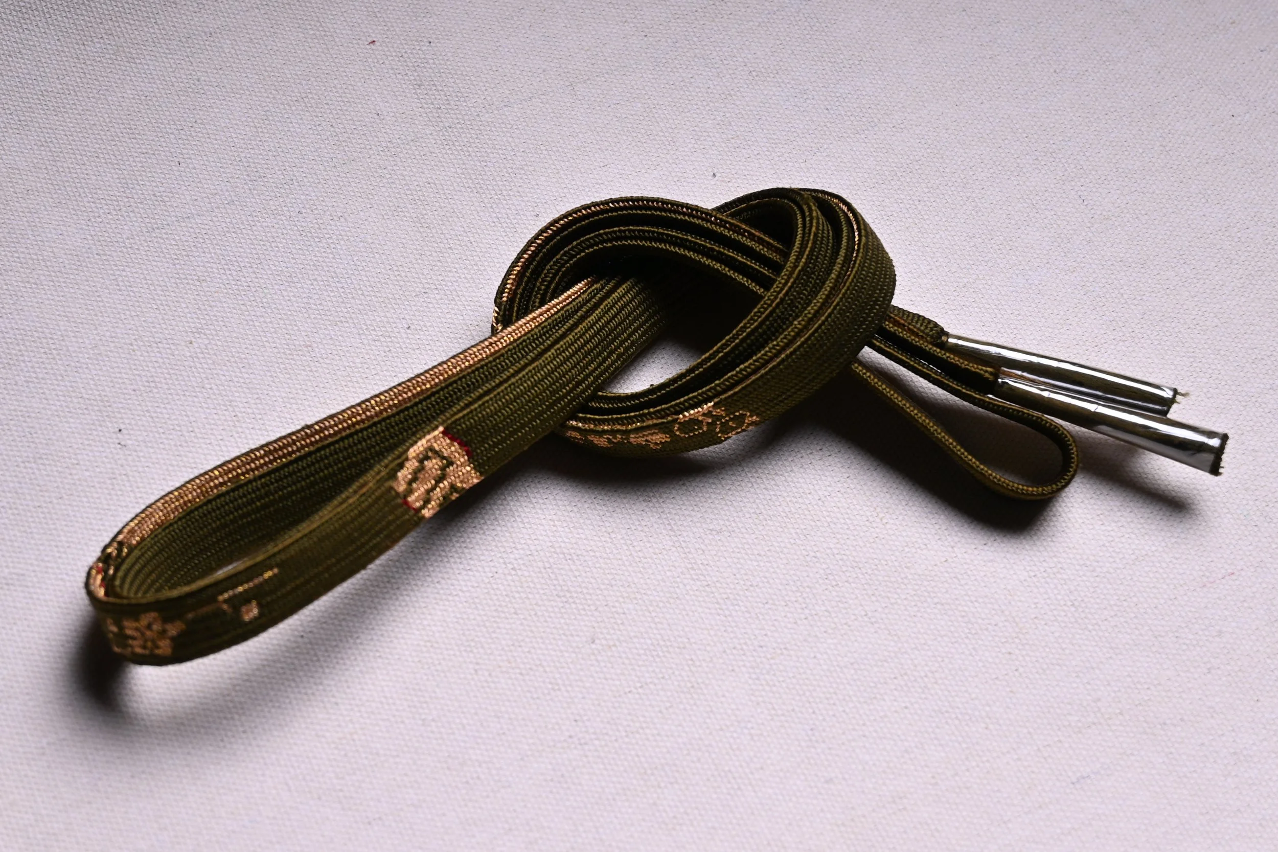 [CUSTOM] Vintage Kumihimo Silk Gold Seaweed