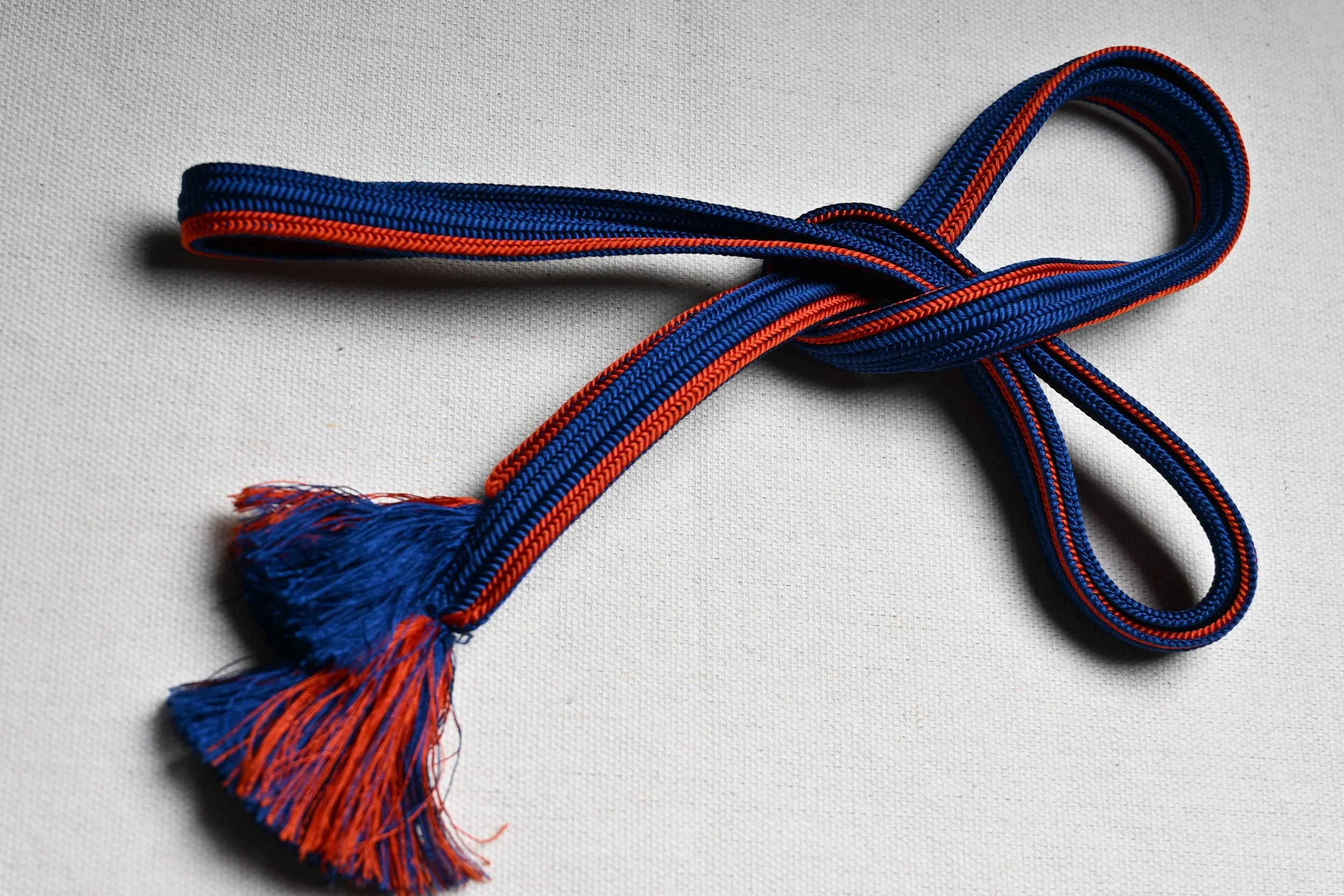 [CUSTOM] Vintage Kumihimo Silk Cord Orange Blue