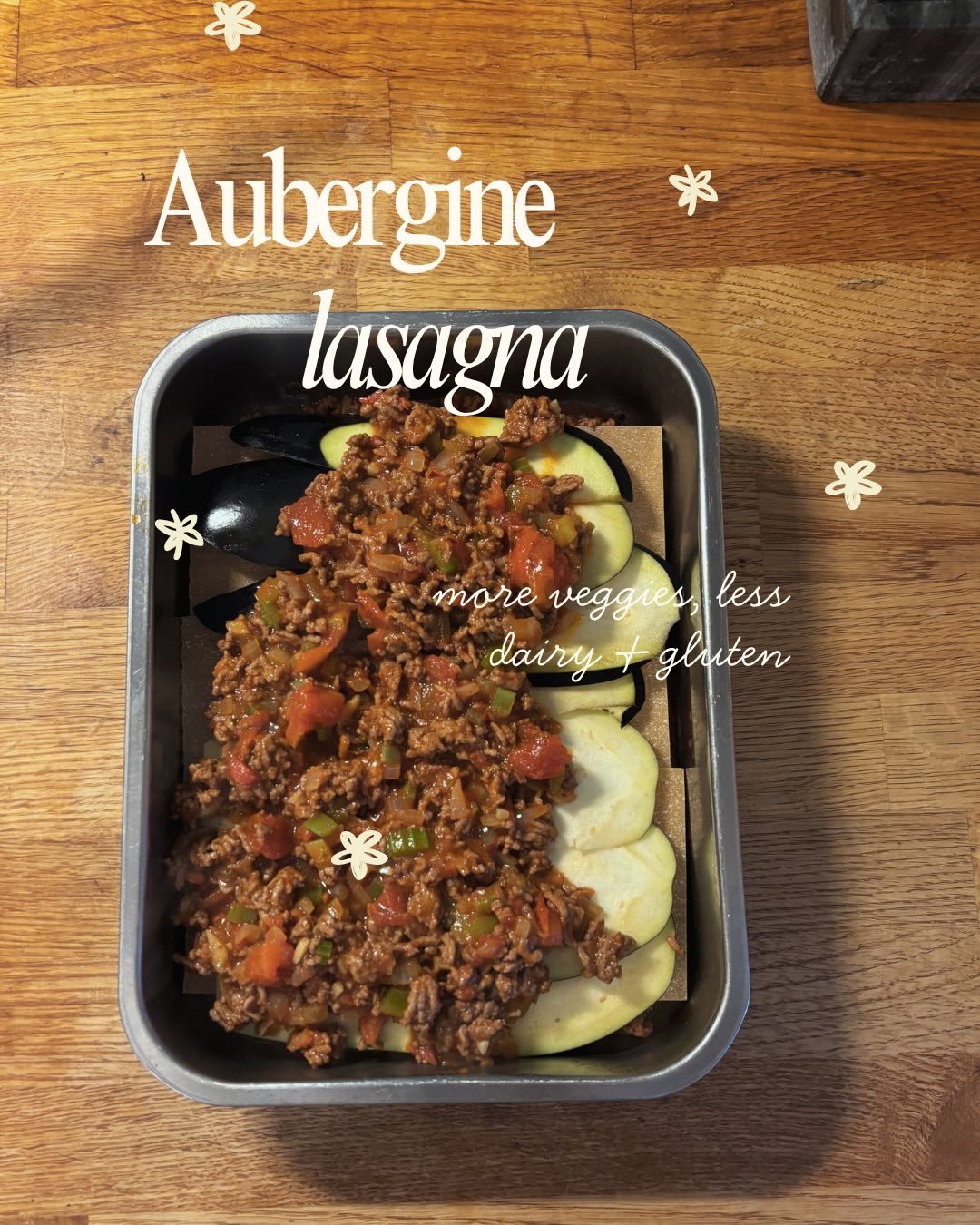 This dish stands for everything I believe in:

&rarr; crowd out, instead of forbid
*switching 50% of the carbs for veggies

&rarr; adequate amount of protein
*to support growth, repair, immunity and ALL essential body functions

&rarr; whole wheat al