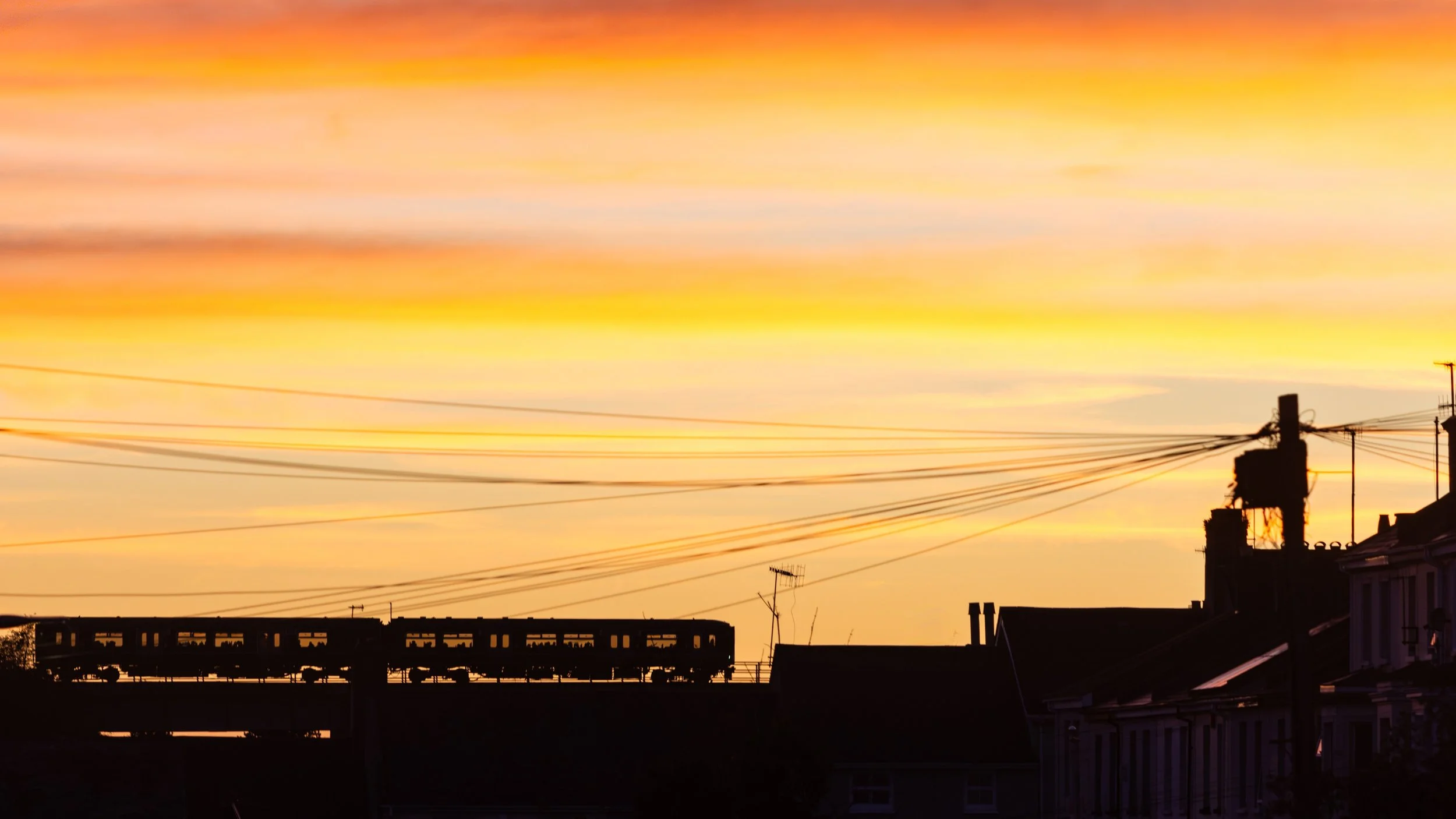 Sunset Train - Keyham, Plymouth. The skies where amazing yesterday night after work, having just finished work I decided to grab an image that I had been thinking about for a while...a single train crossing the Keyham Viaduct at sunset. #Plymouth #De