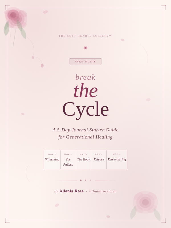 Break the Cycle: A 5-Day Journal Starter Guide for Generational Healing