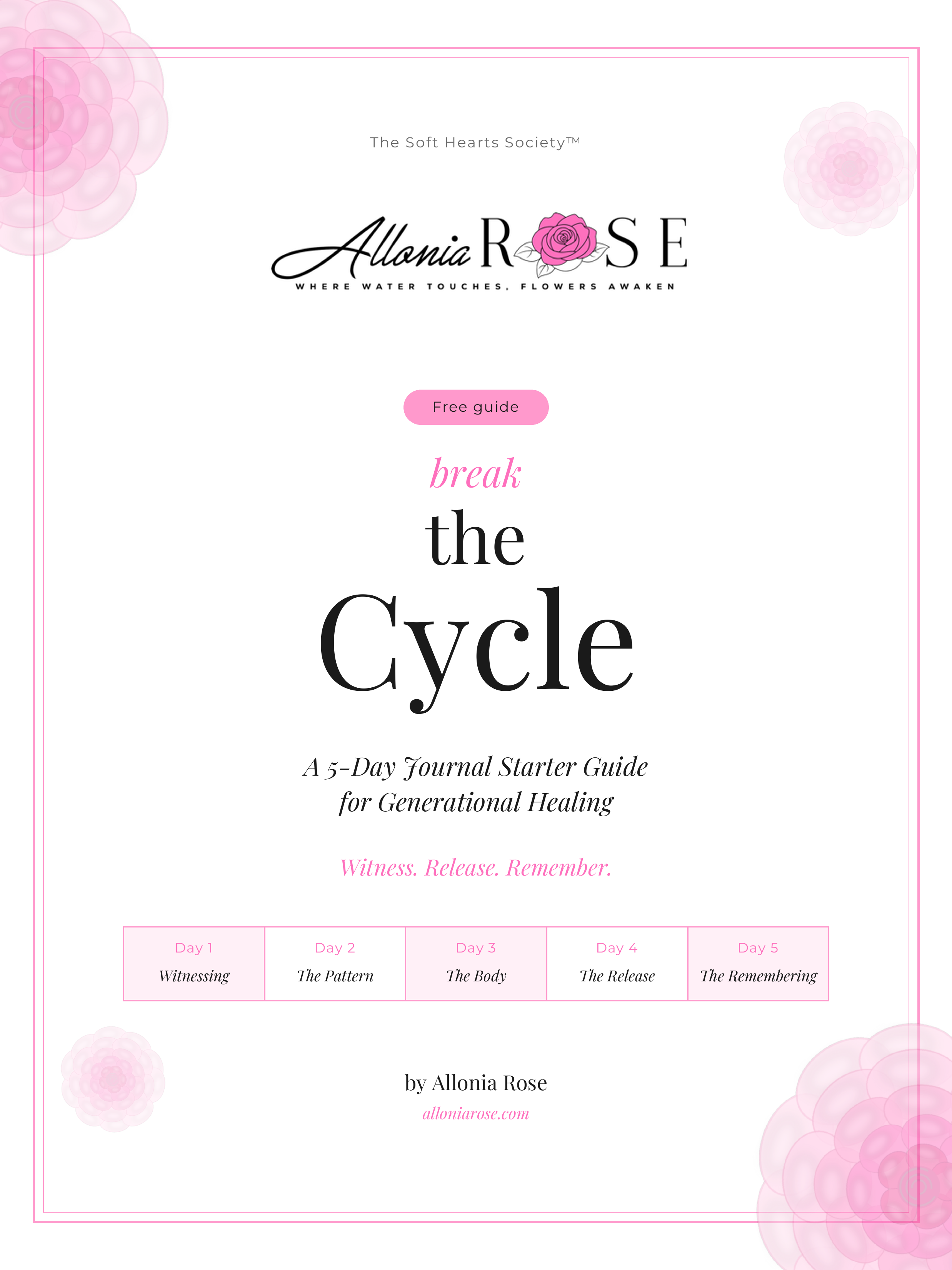 Free 5-Day Journal for Generational Healing