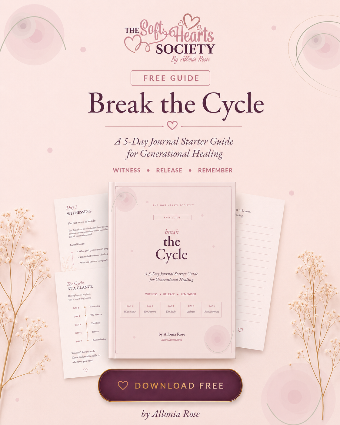 A Free 5-Day Journal Starter Guide for Generational Healing