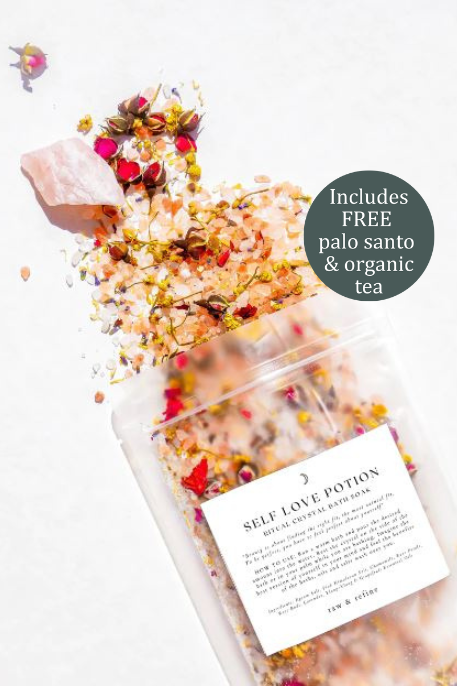 'Self Love Potion' Crystal Bathing Ritual Kit