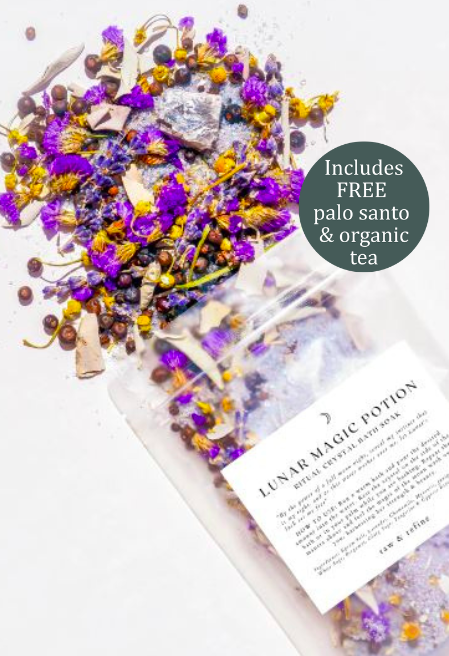 'Lunar Magic Potion' Crystal Bathing Ritual Mini Kit