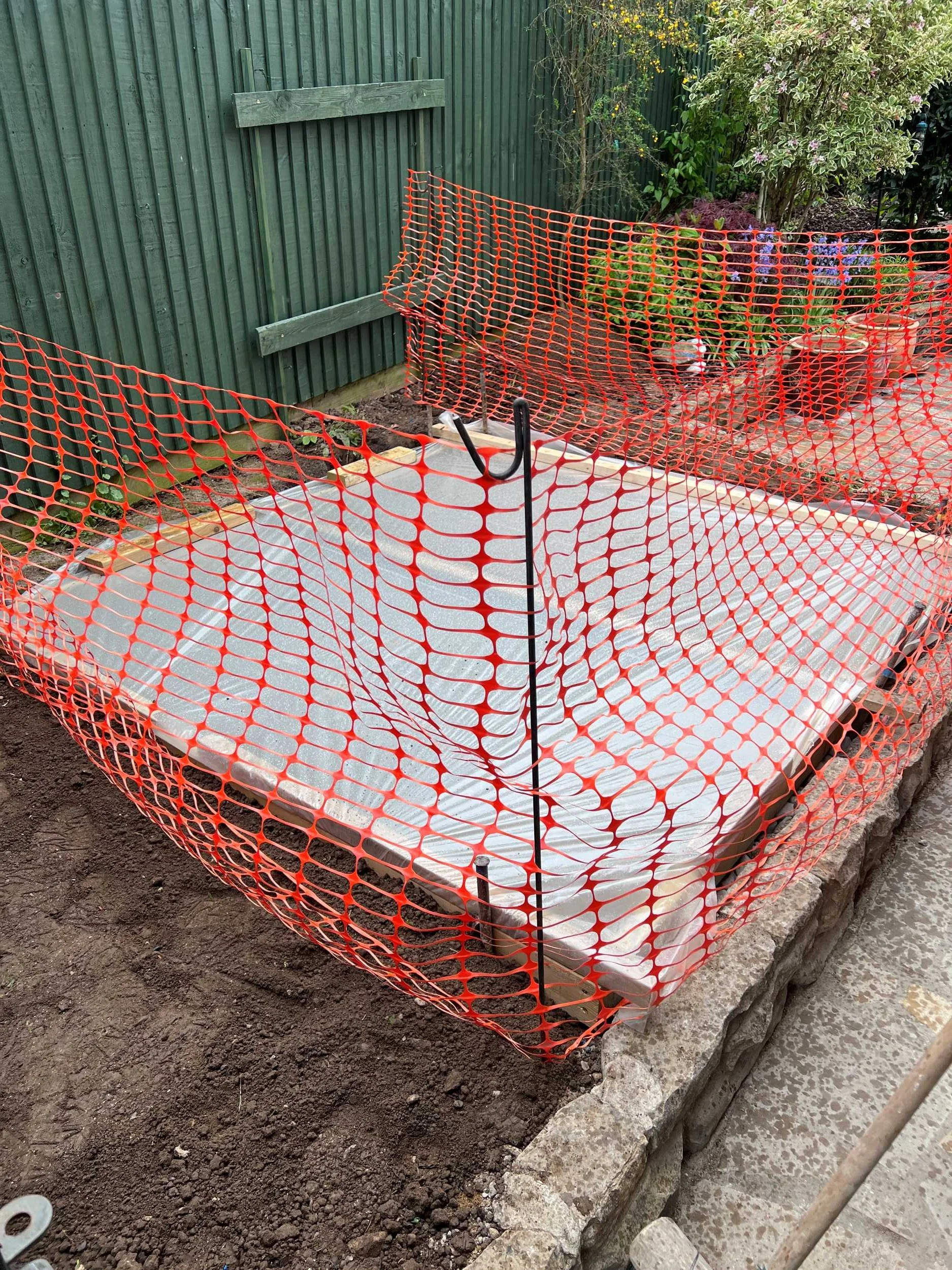 concrete pad