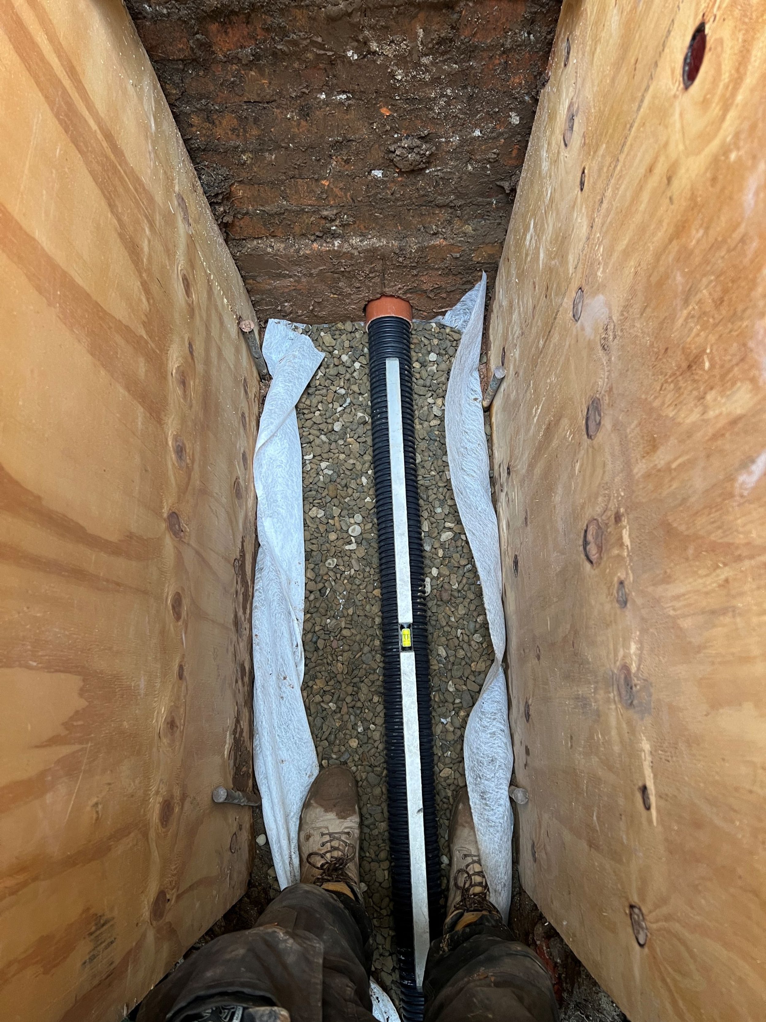 100mm Perforated land drainage pipe