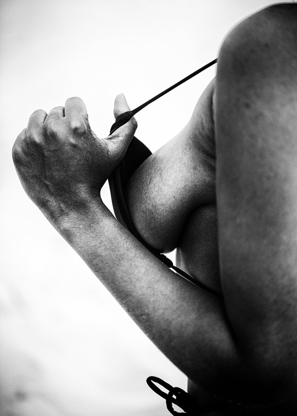 Bikini Strap - Nude Art Photography in Black and White.