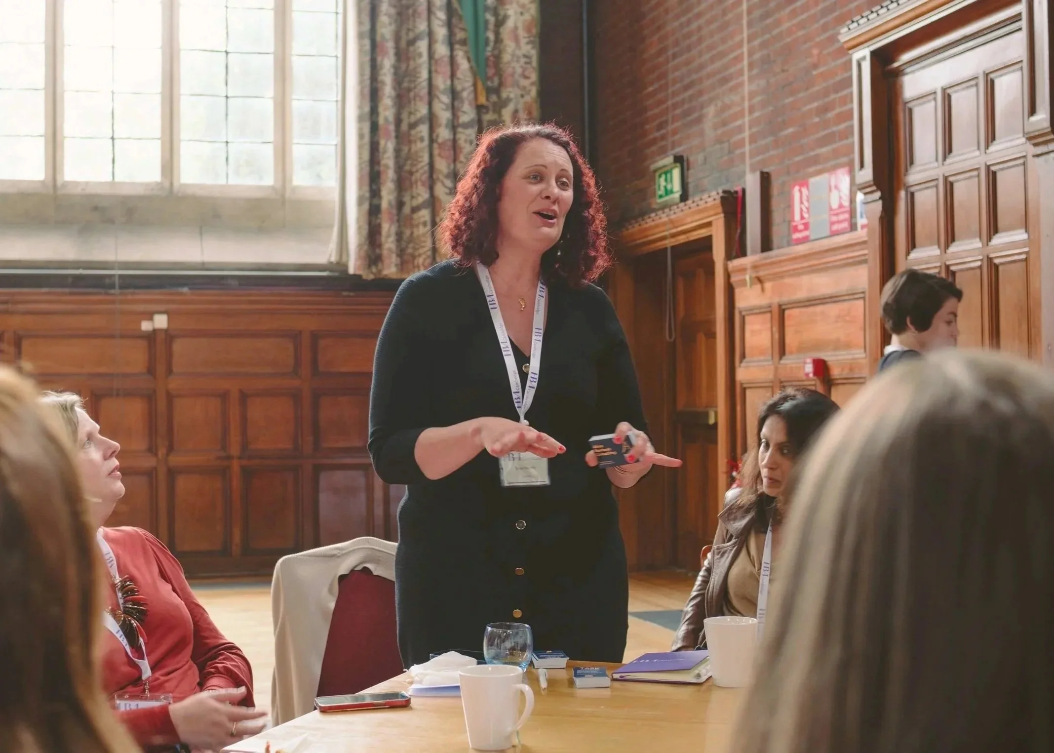 sarah mardle, founder of Alma, leading a workshop at a women in business event