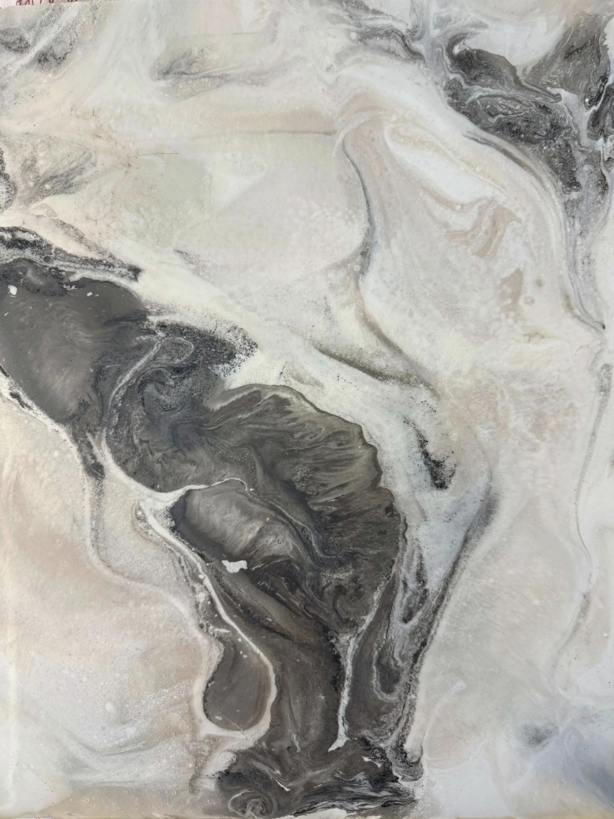 Neutral marble epoxy floor by Higgs Custom Painting