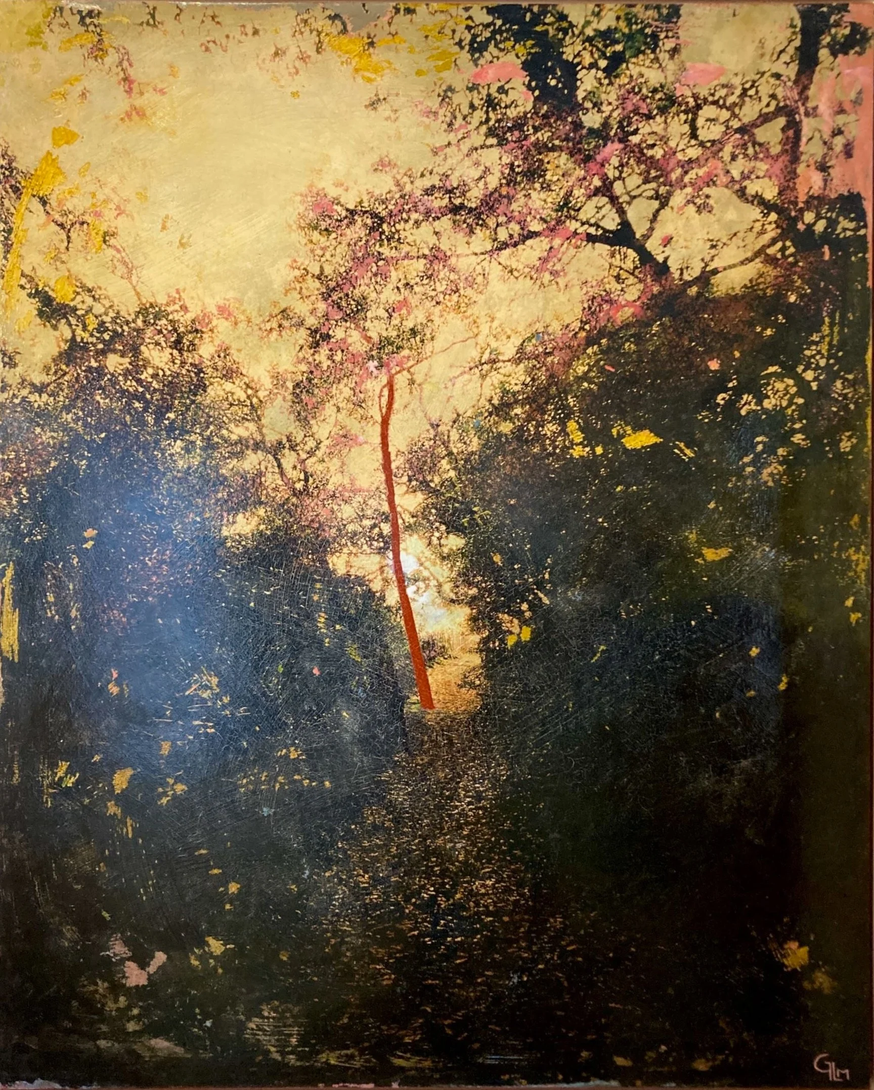 "L'arbre rouge" - 84 x 104 cm - vendu