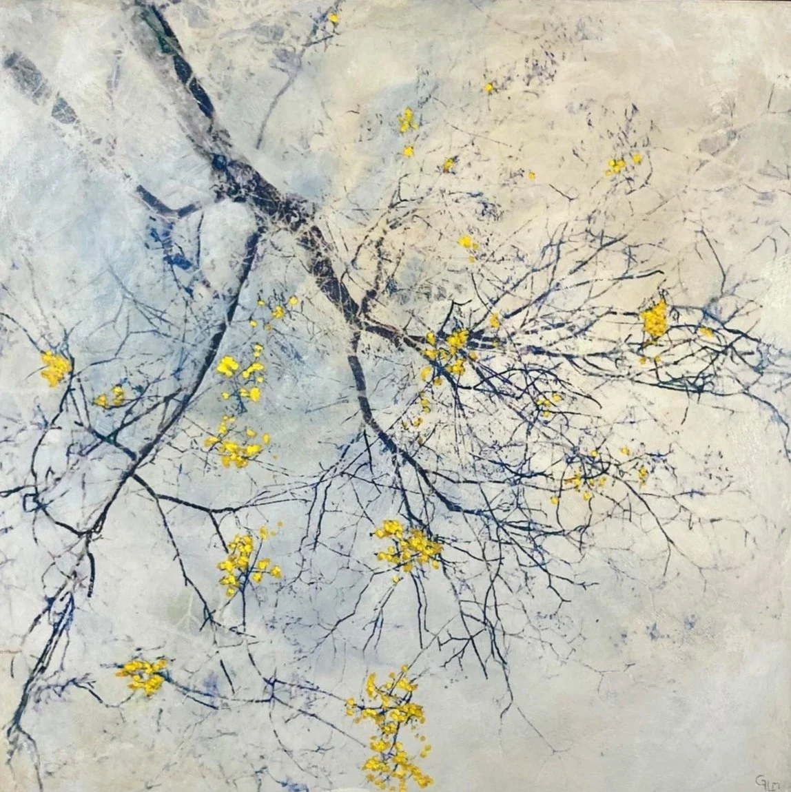 "Prémices" - 54 x 54 cm - vendu