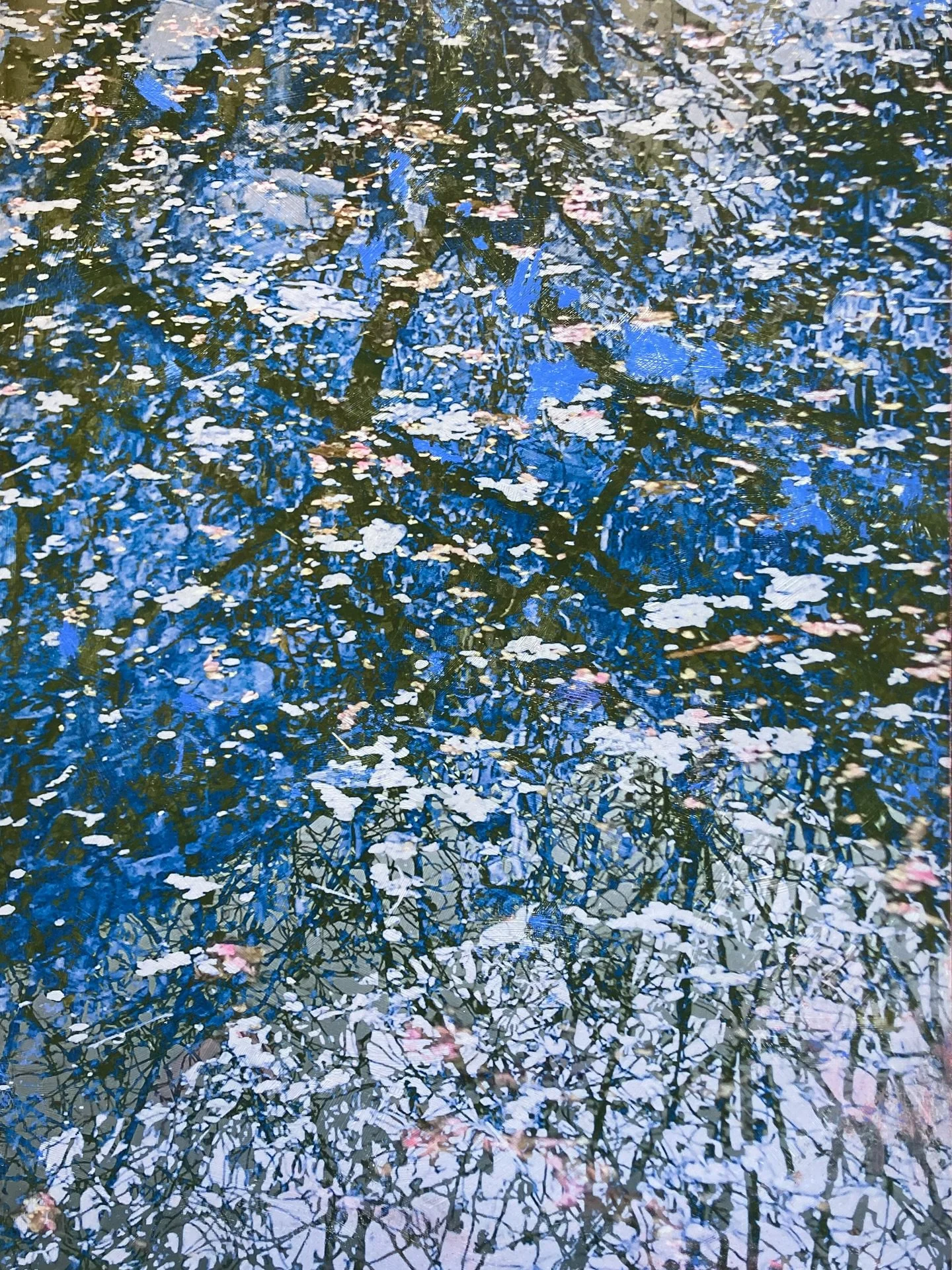 Fleuraison au Petit Palais ✨
Photographie transf&eacute;r&eacute;e sur panneau bois, retravaill&eacute;e &agrave; la peinture &mdash; 67 x 97 cm (caisse am&eacute;ricaine) - pi&egrave;ce unique. 

Cette &oelig;uvre, laur&eacute;ate du prix Jean Lariv