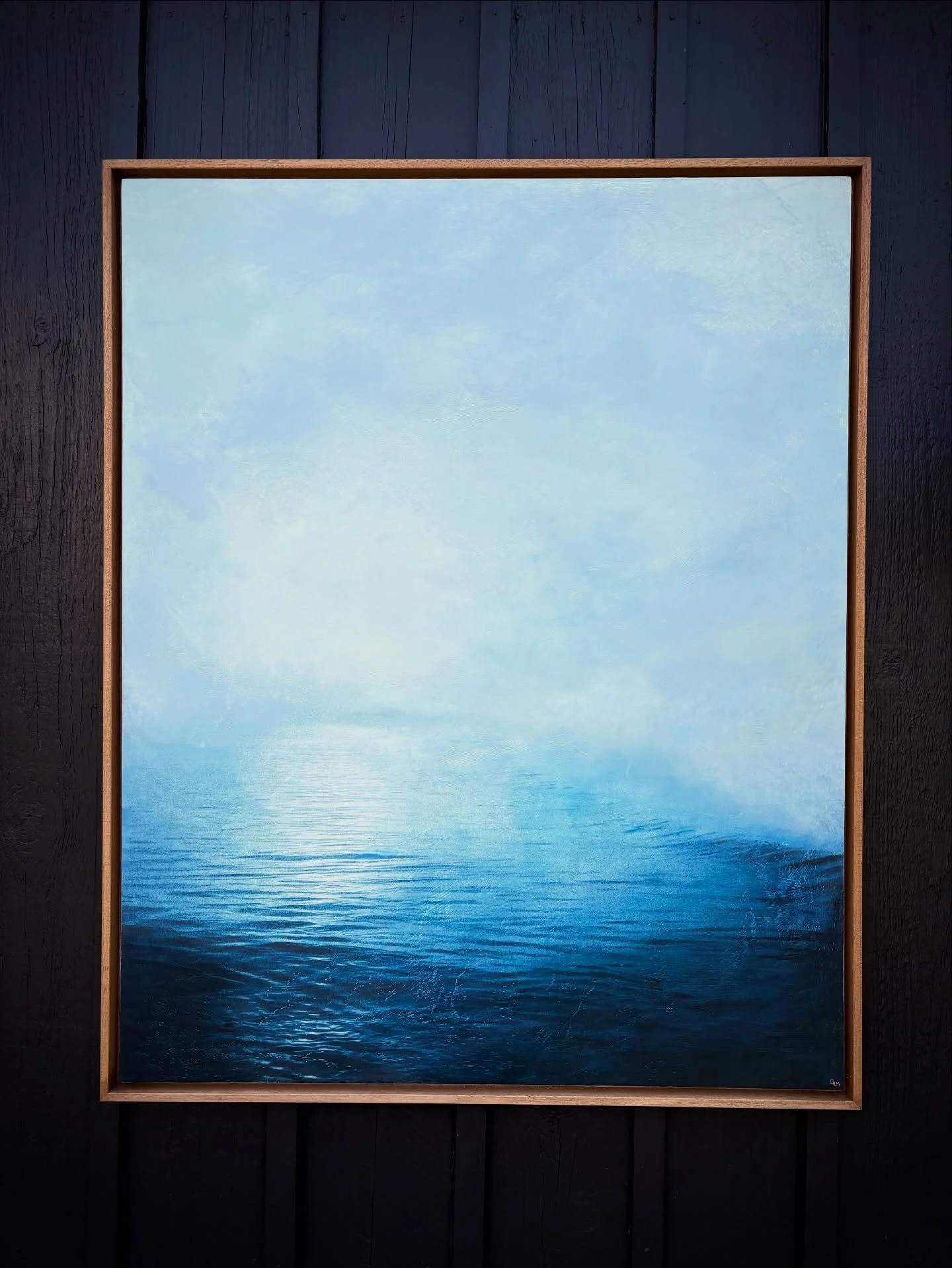 &Eacute;treinte fragile ✨
Silence dans la brume 

84 x 104 cm dans caisse - pi&egrave;ce unique 

&Agrave; d&eacute;couvrir &agrave; la @galeriesophielemee jusqu&rsquo;au 10 mai, exposition &laquo; Entre terre &amp; mer &raquo; en compagnie de deux a