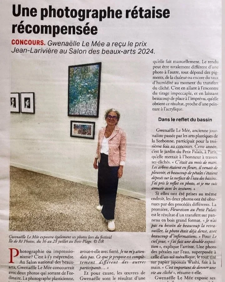 Une photographe récompensée