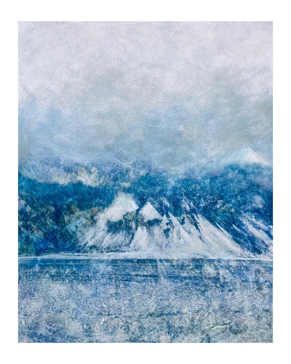 triptyque "Evanescence" (43 x 103)+(83x103)+(43x103) cm - vendu