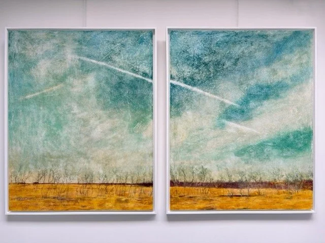 "Au fil du temps" diptyque - (84 x 104 cm) x 2 - Galerie Hammer, Lille