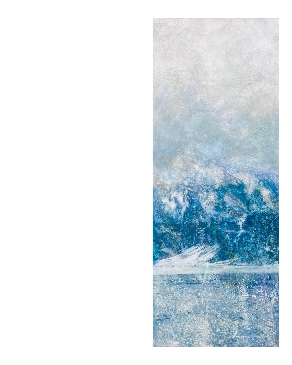 triptyque "Evanescence" (43 x 103)+(83x103)+(43x103) cm - vendu