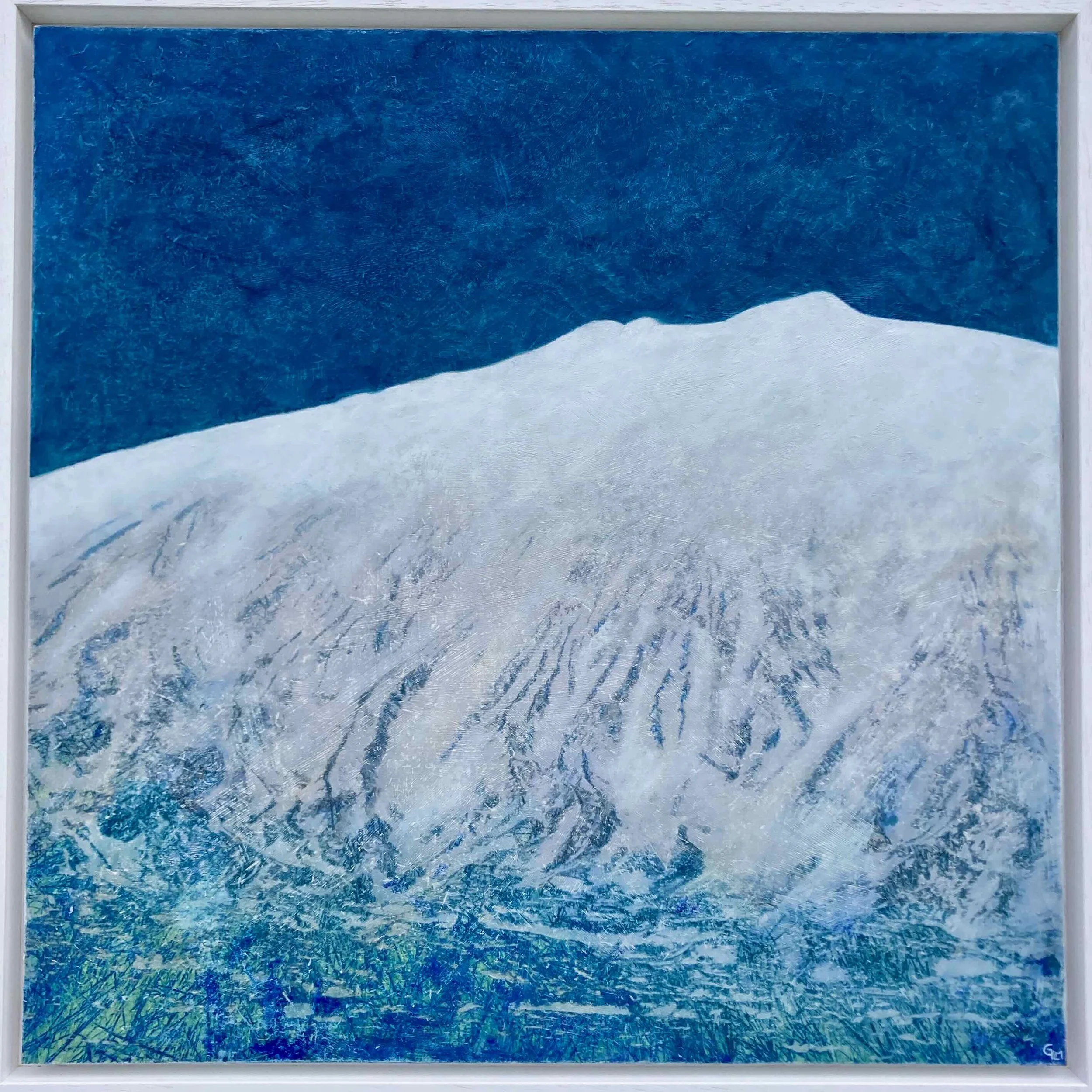 "Rêve blanc" - 64 x 64 cm dans caisse blanche - Galerie Sophie Le Mée