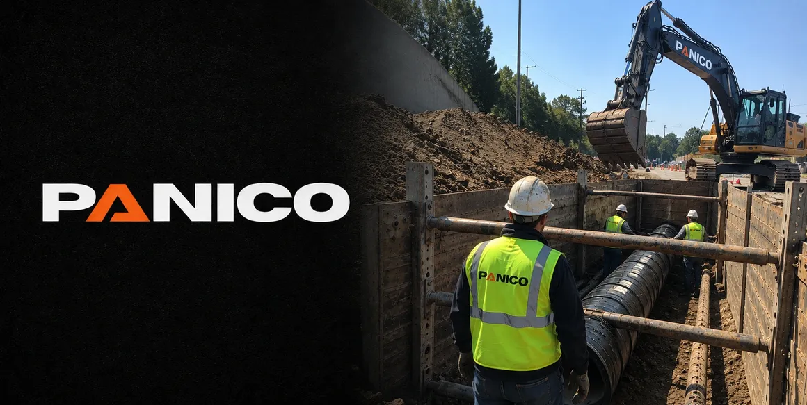 Panico civil infrastructure team and brand identity