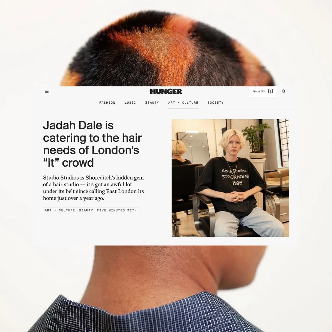 @jadahdale @studio.studios.uk chatting all things hair in @hungermagazine ✂️ Check out HUNGER now for the full interview 

ty @amberawlings ❤️