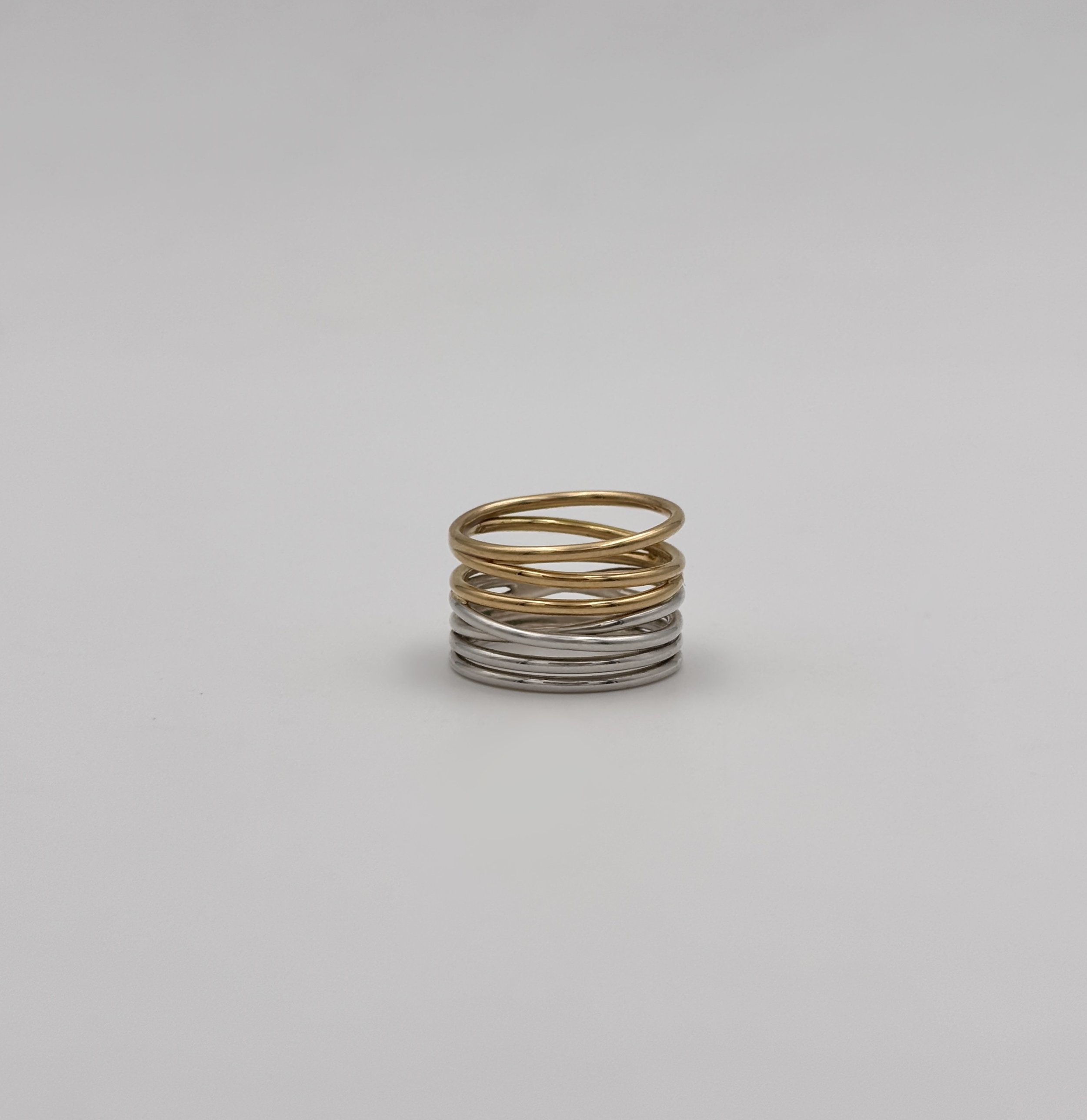 VIXII Ring in 18k Gold & Sterling Silver