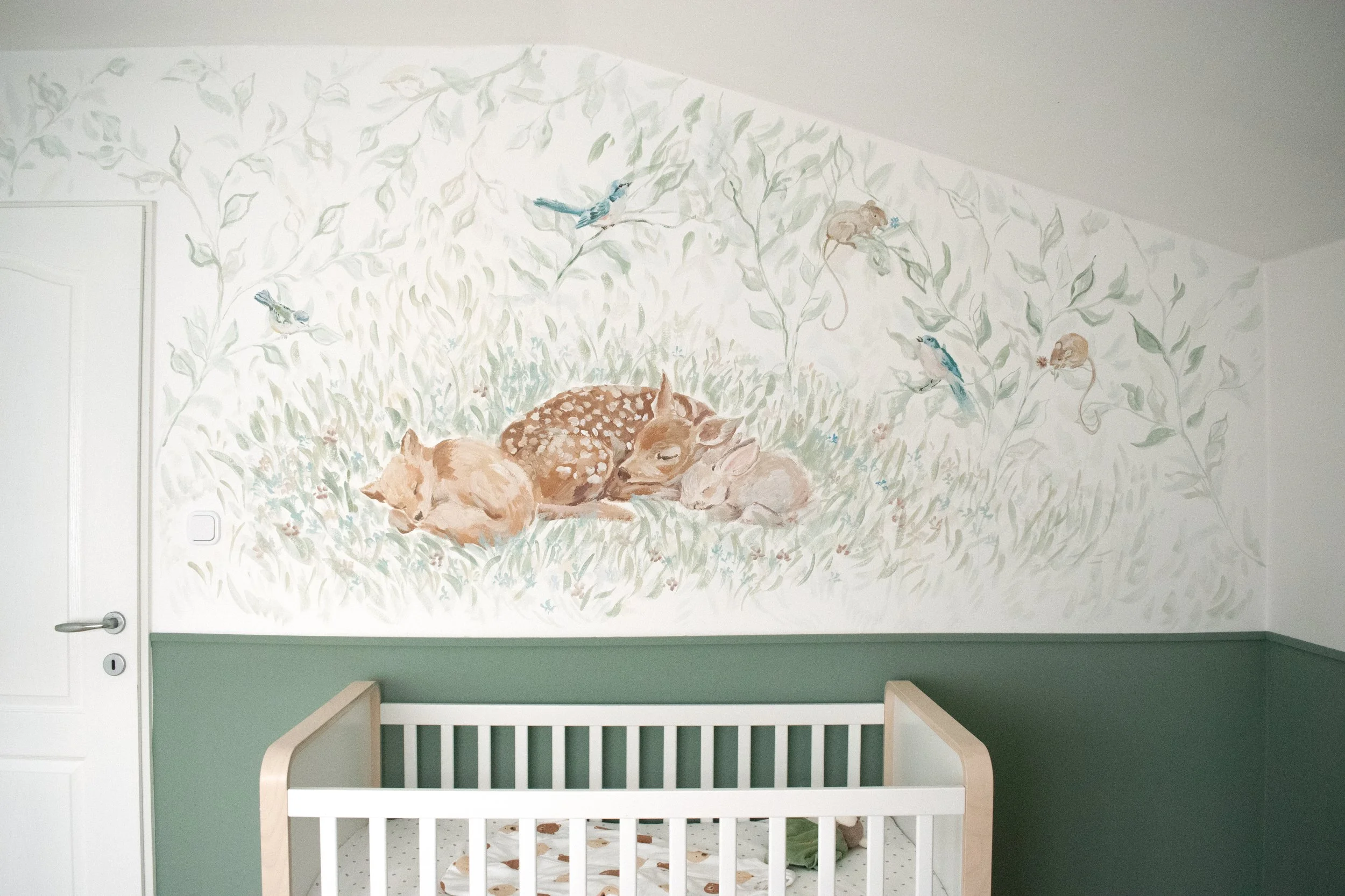"Sweet Dreams" nursery mural