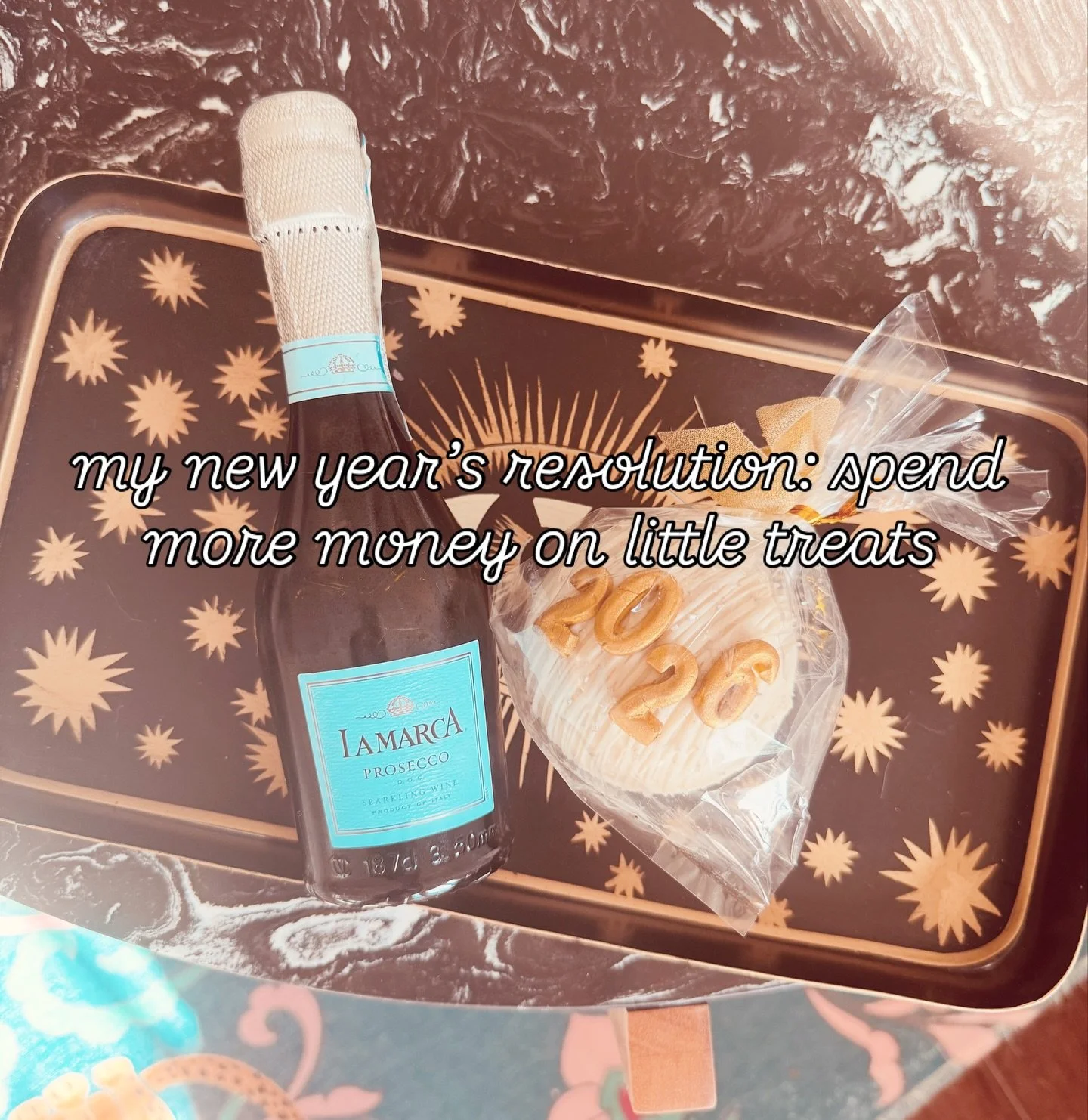 My New Year&rsquo;s resolution feels&hellip; achievable ✨
More tiny joys. More moments that feel like a reward for simply existing.

Consider this your permission slip to romanticize the little treats and call it self care 🥂🍰

@theflourpetalbakery 