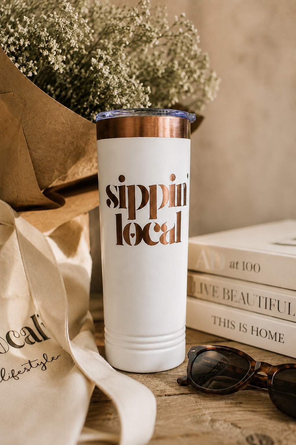 The Moco List Sippin' Local Skinny Tumbler